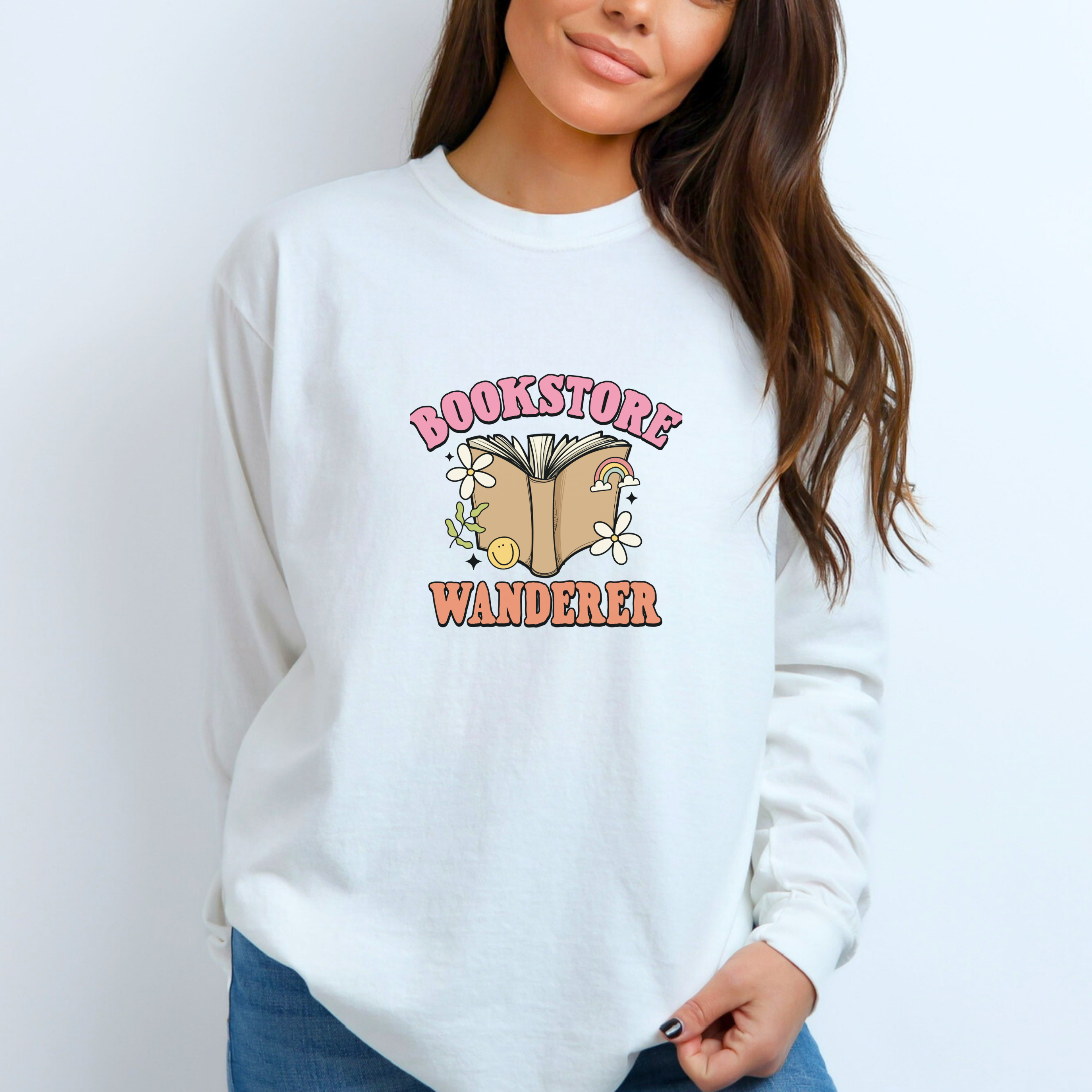 Bookstore Wanderer - Long Sleeve T-Shirt - Adult (2 colour options)
