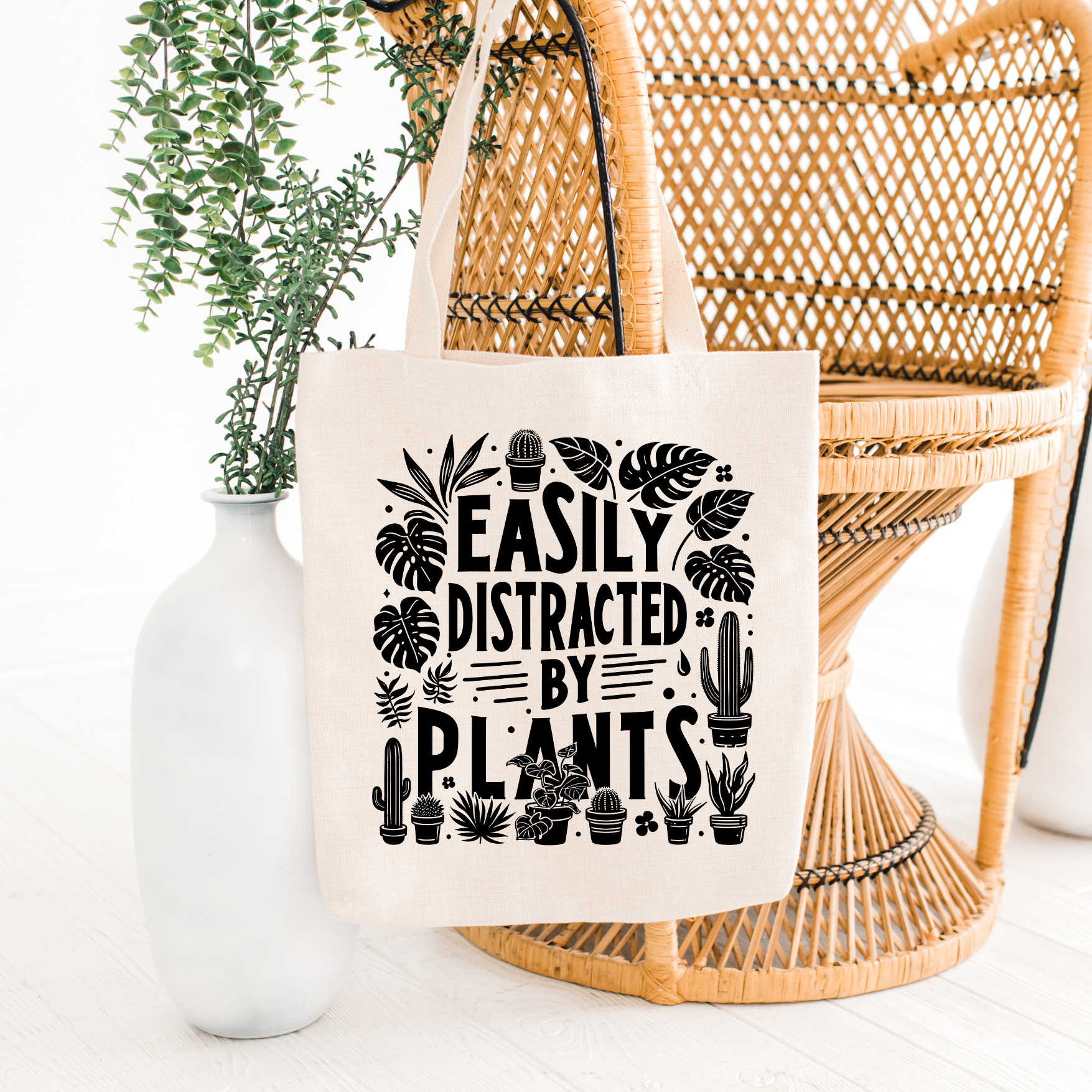 Distracted by Plants - Tote Bag (2 colours options)