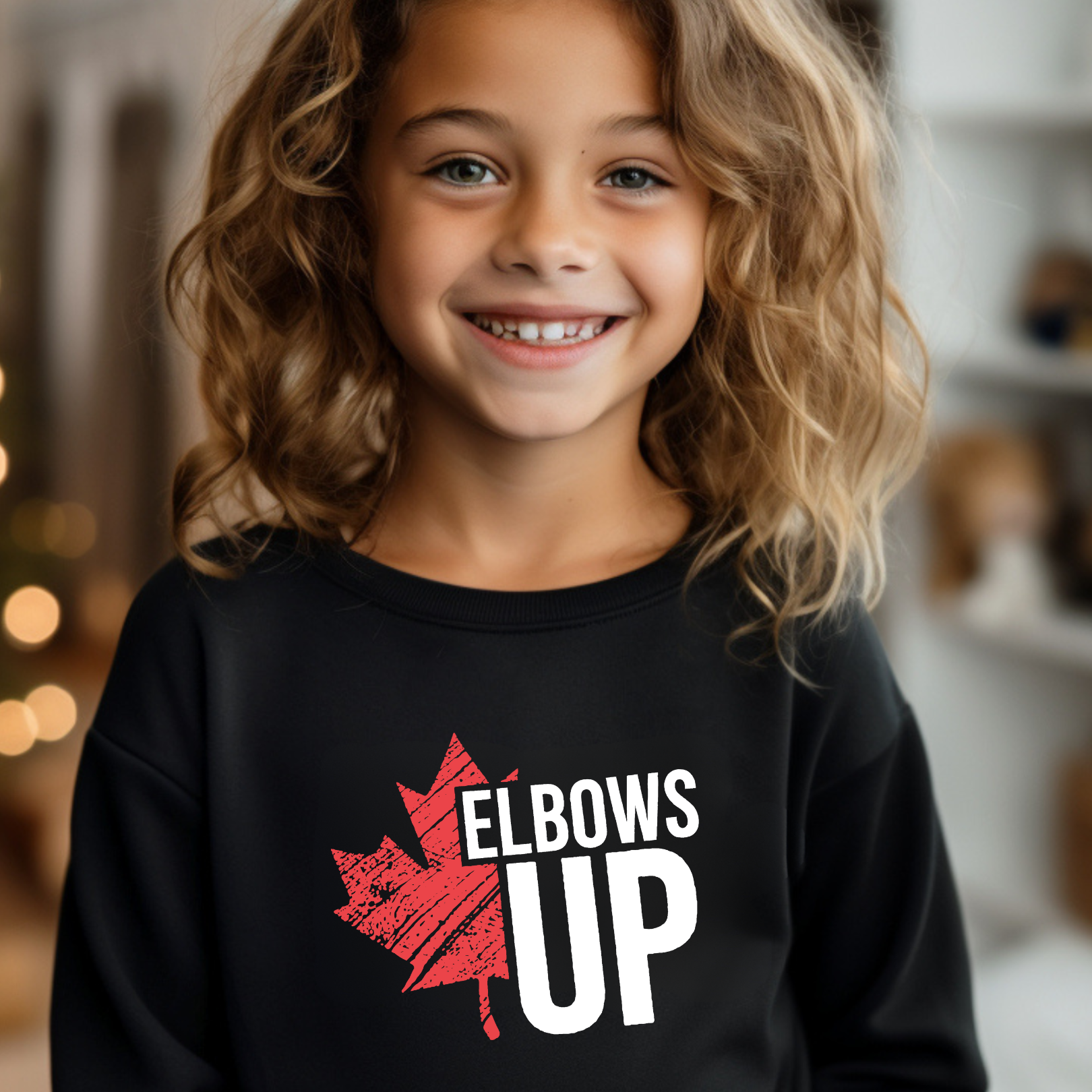 Elbows Up (Style Two) - Crewneck Sweatshirt - Toddler to Youth