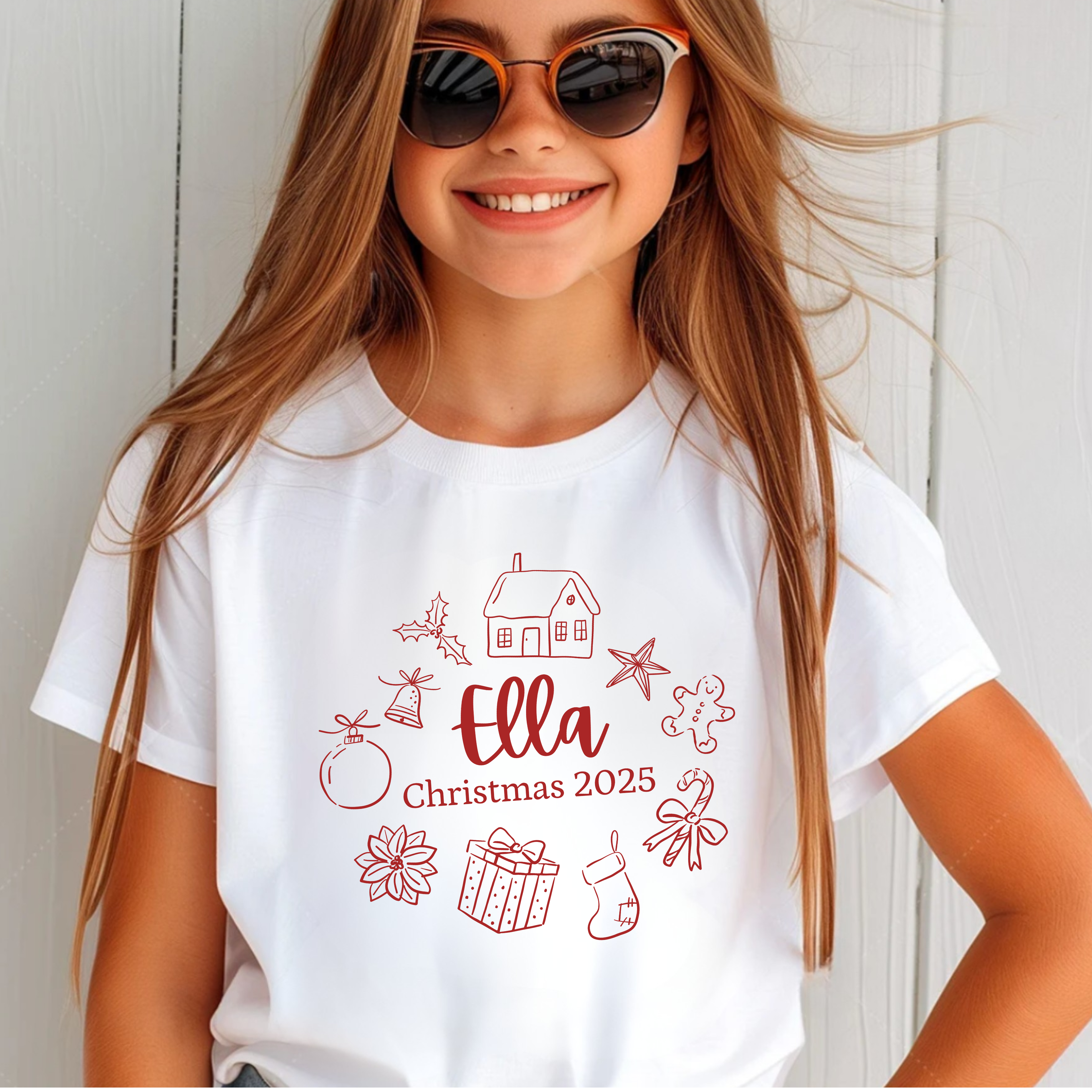 Personalized FIRST NAME - Holiday Traditions - T-Shirt - Toddler to Youth