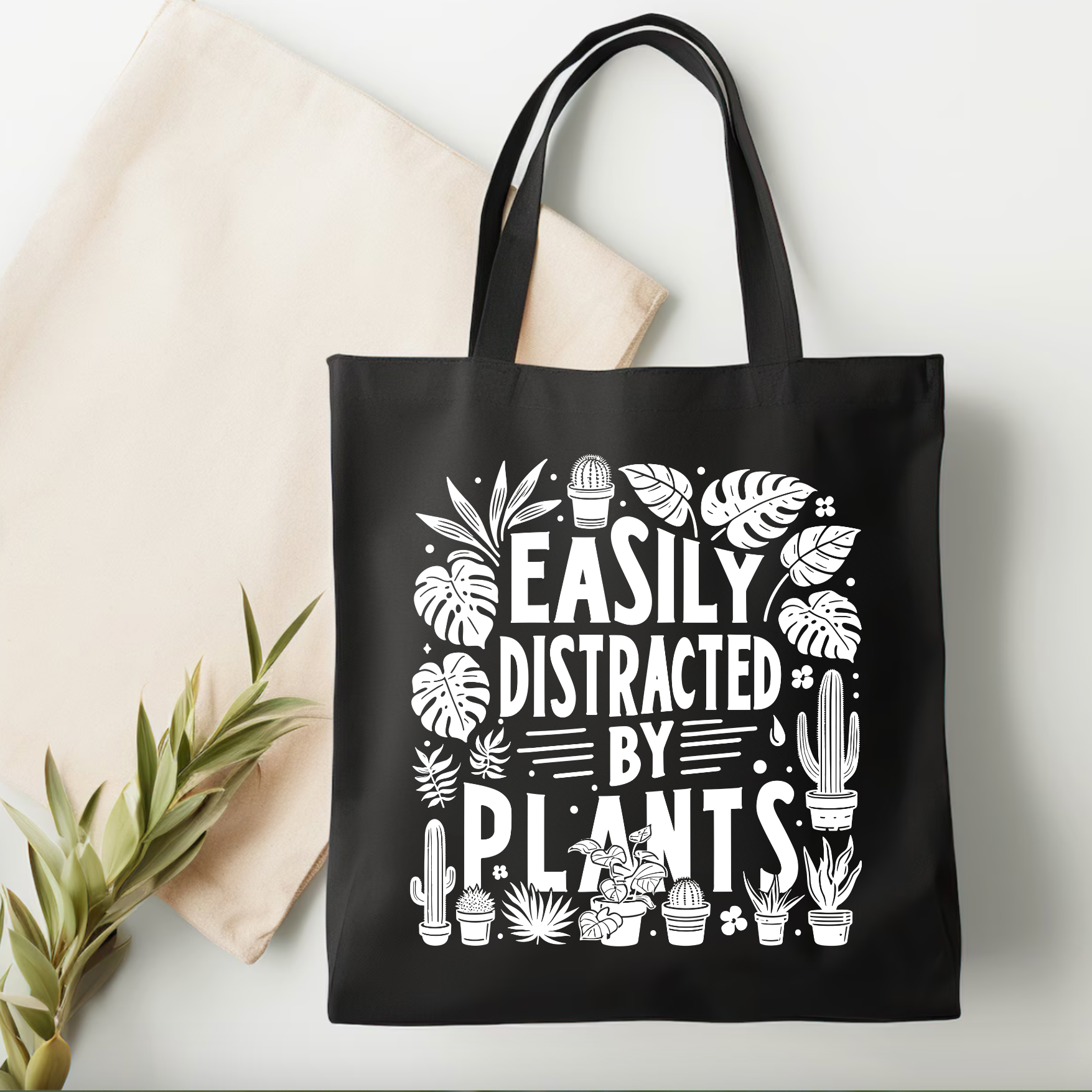 Distracted by Plants - Tote Bag (2 colours options)