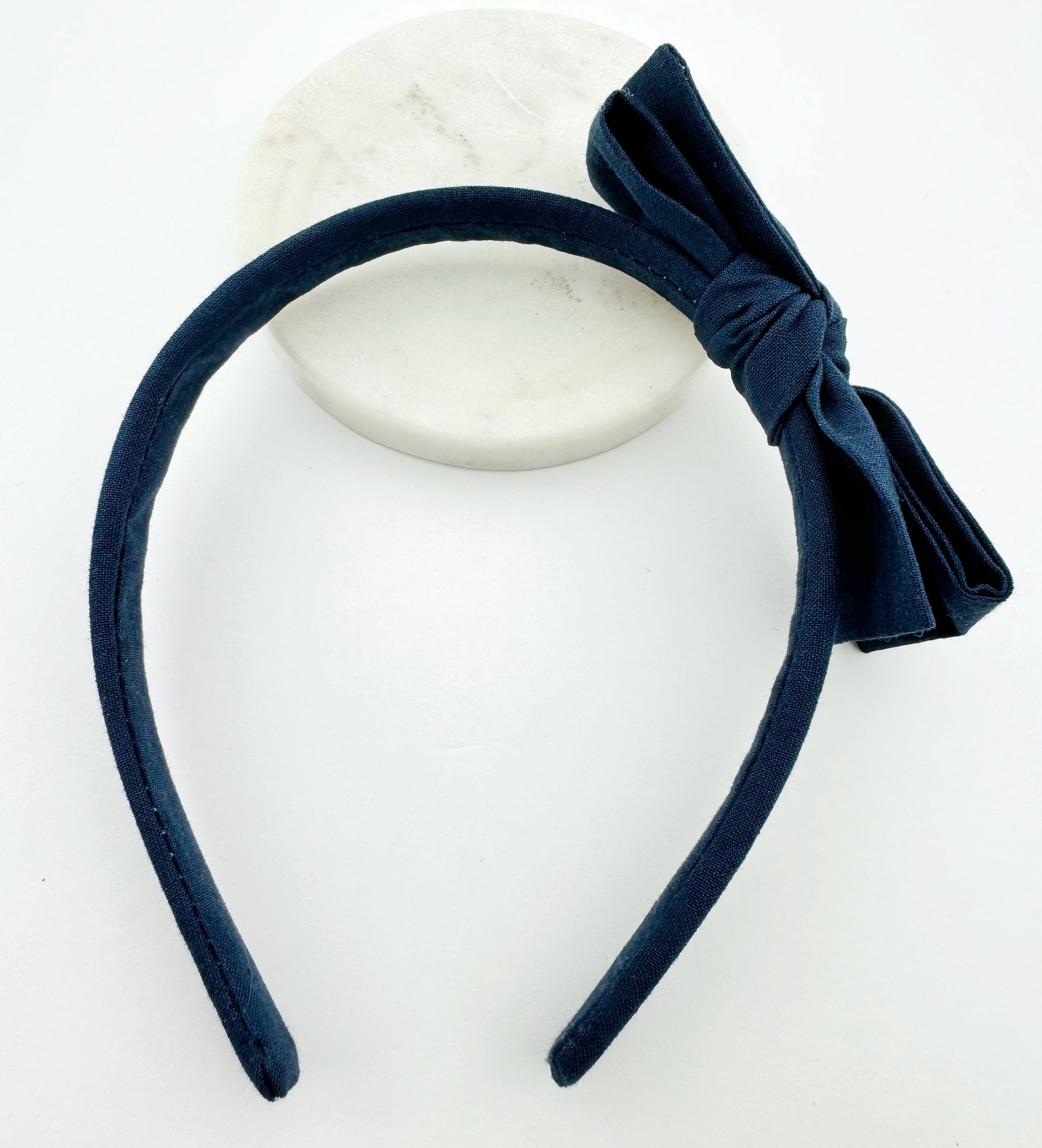 Paris Bow Headband - Navy