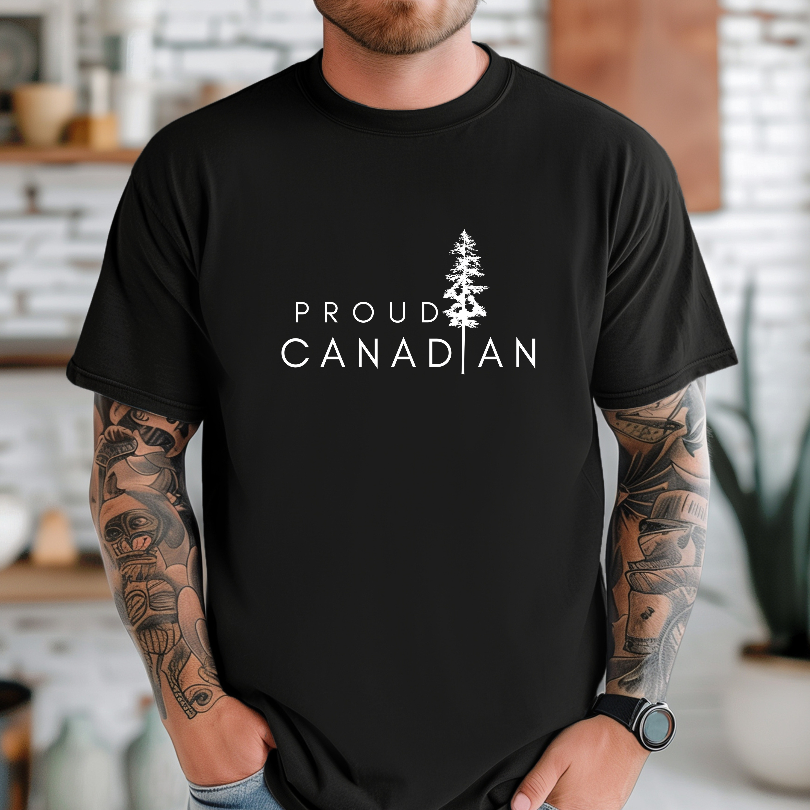 Proud Canadian- T-Shirt - Adult (4 Colour Options)
