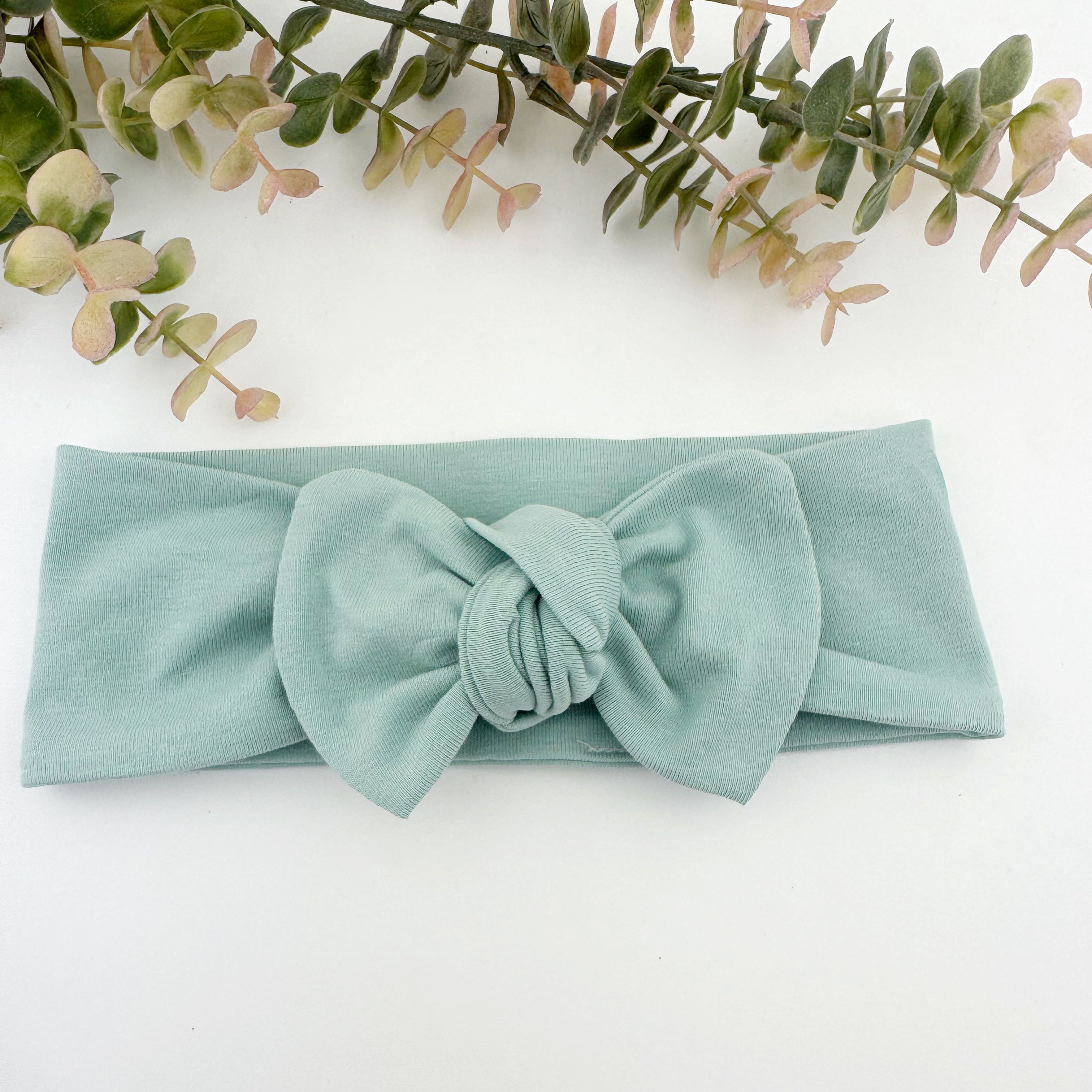 Top Knot Headband - Sage Green