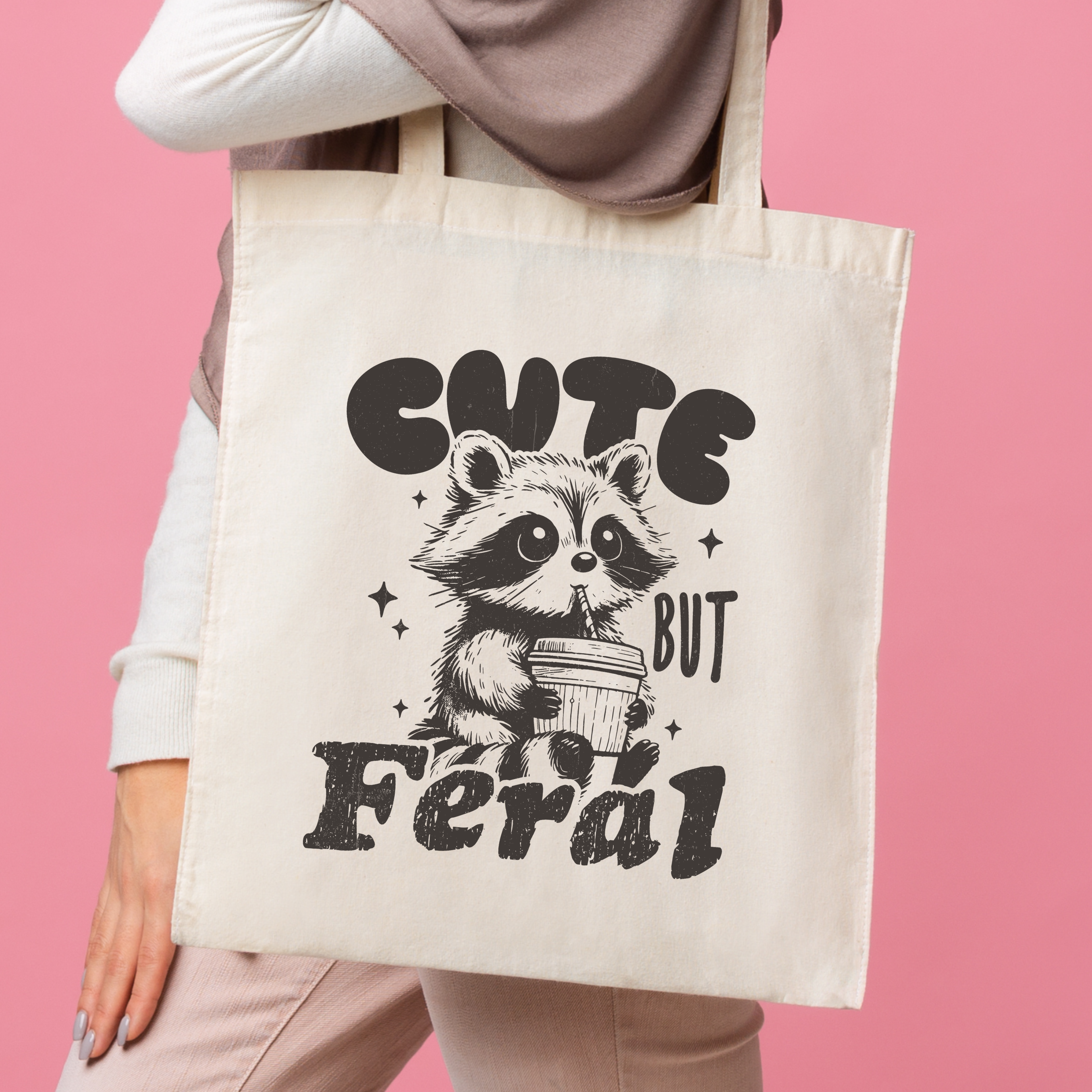 Cute But Feral - Tote Bag