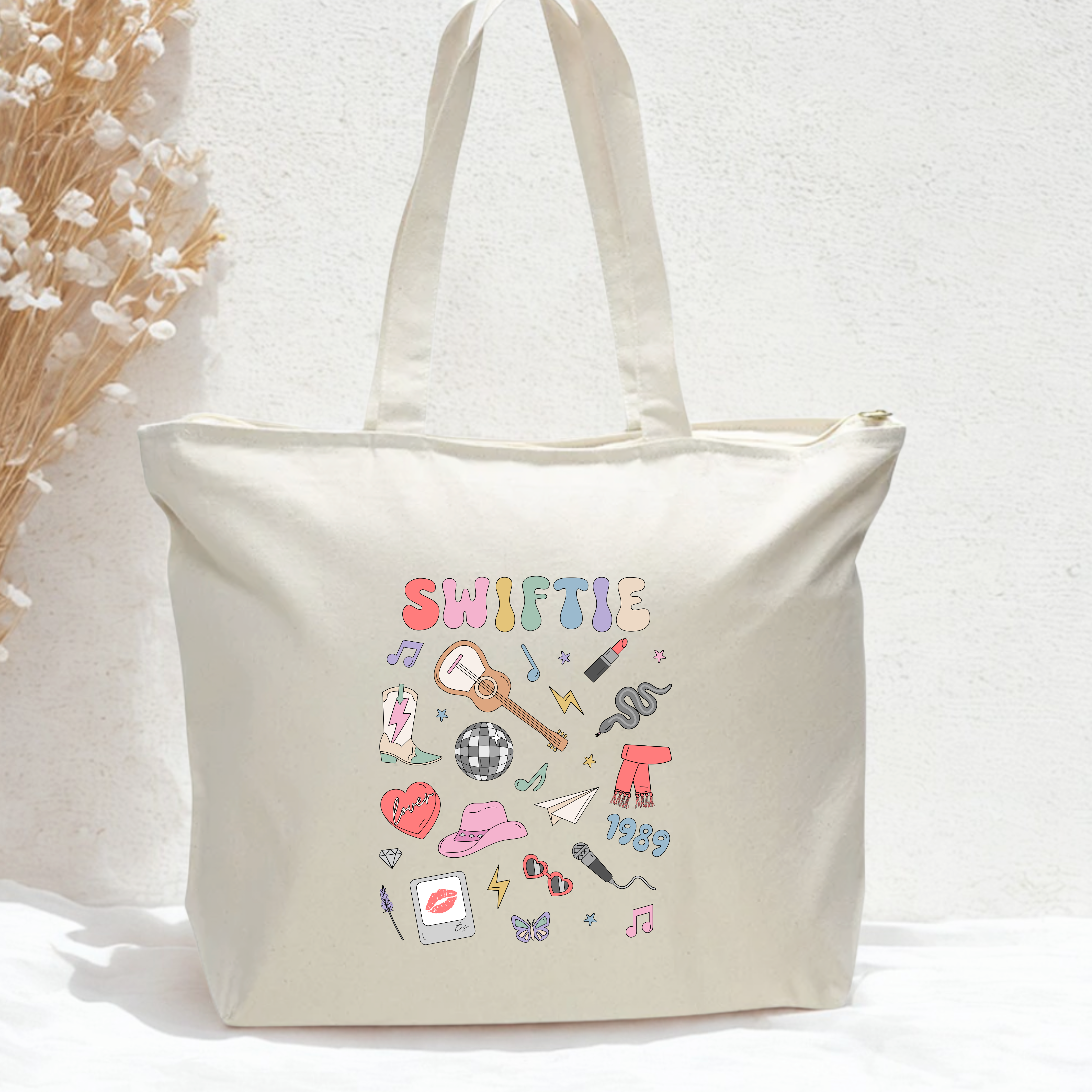 Swiftie - Oversized Zippered Tote Bag