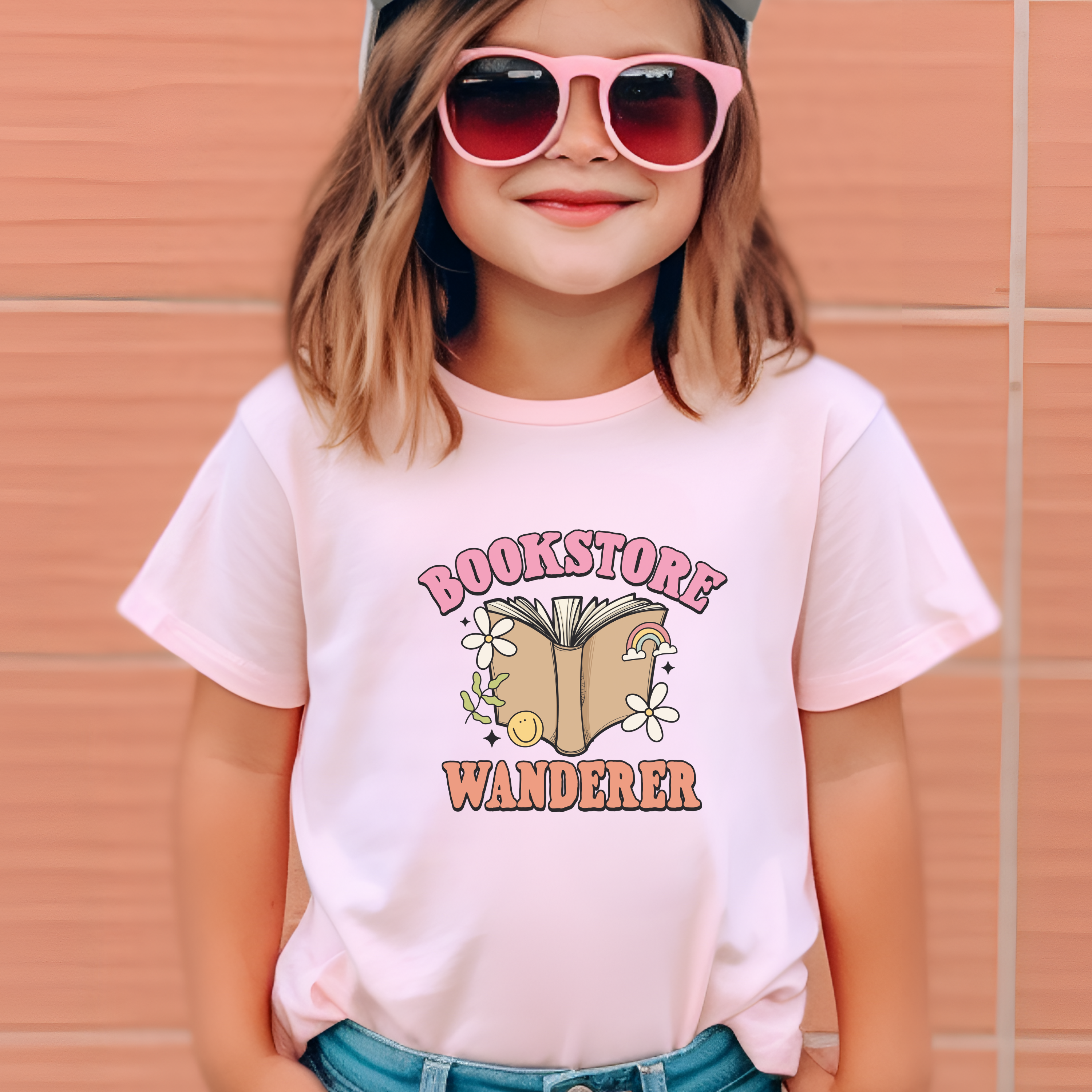 Bookstore Wanderer - T-Shirt - Toddler to Youth (4 colour options)