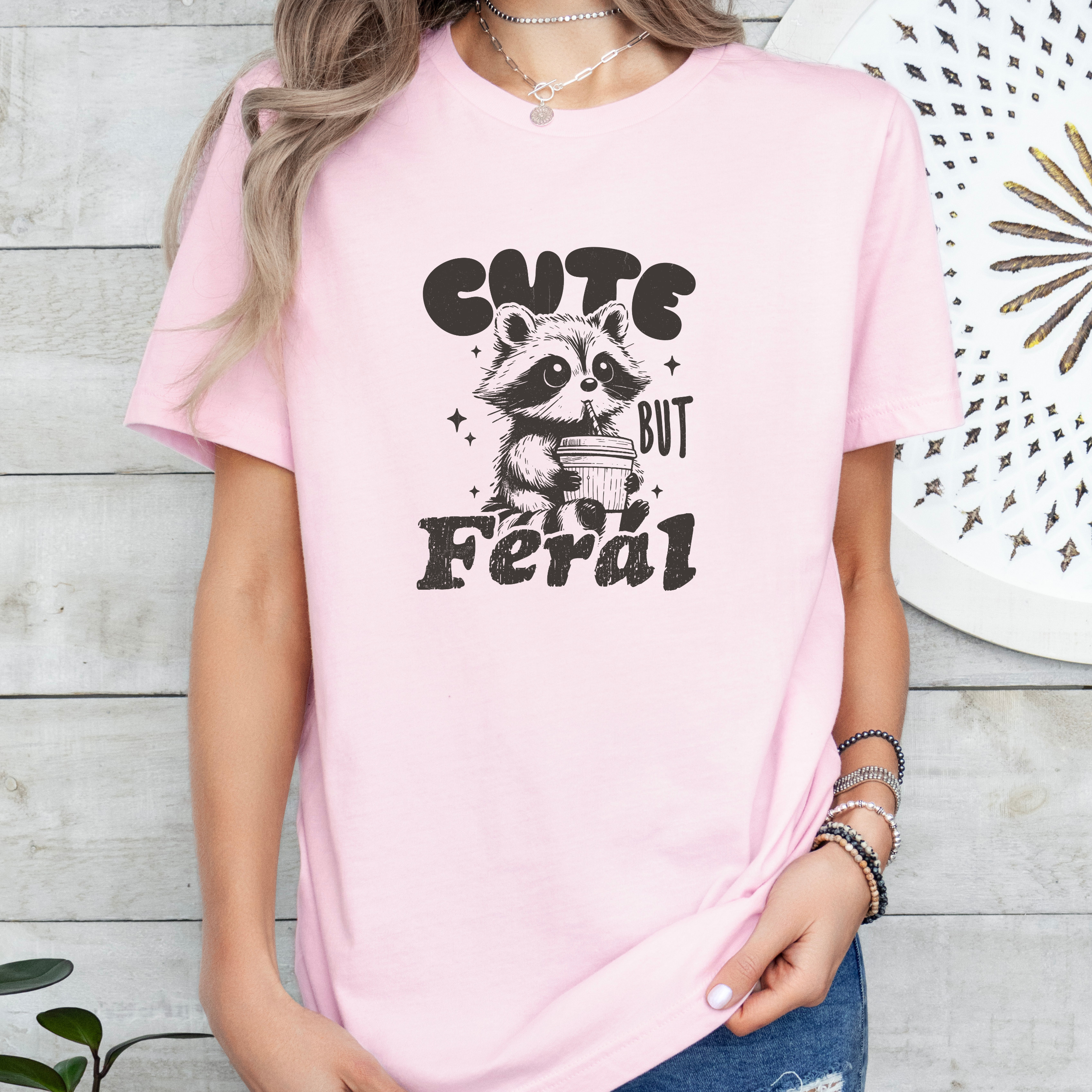 Cute But Feral - T-Shirt - Adult (4 colour options)