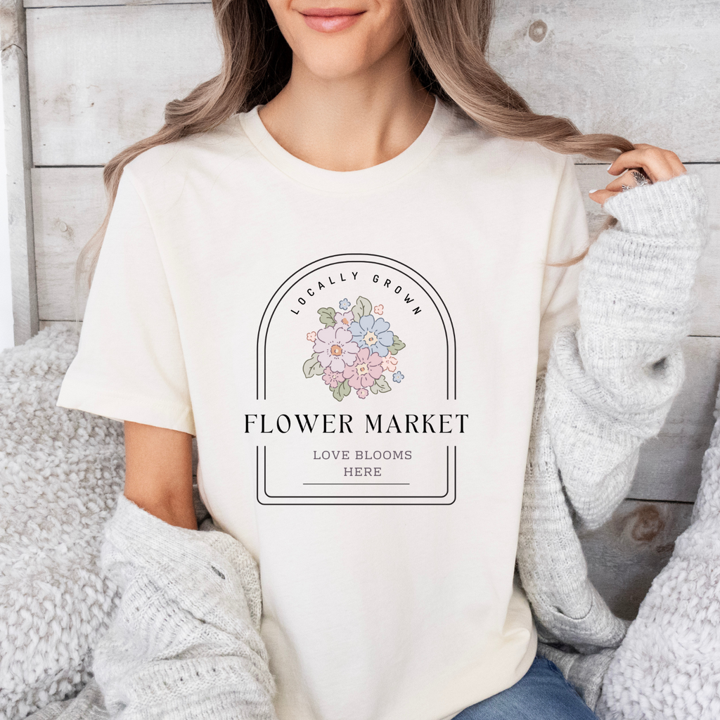 Flower Market - T-Shirt  - Adult