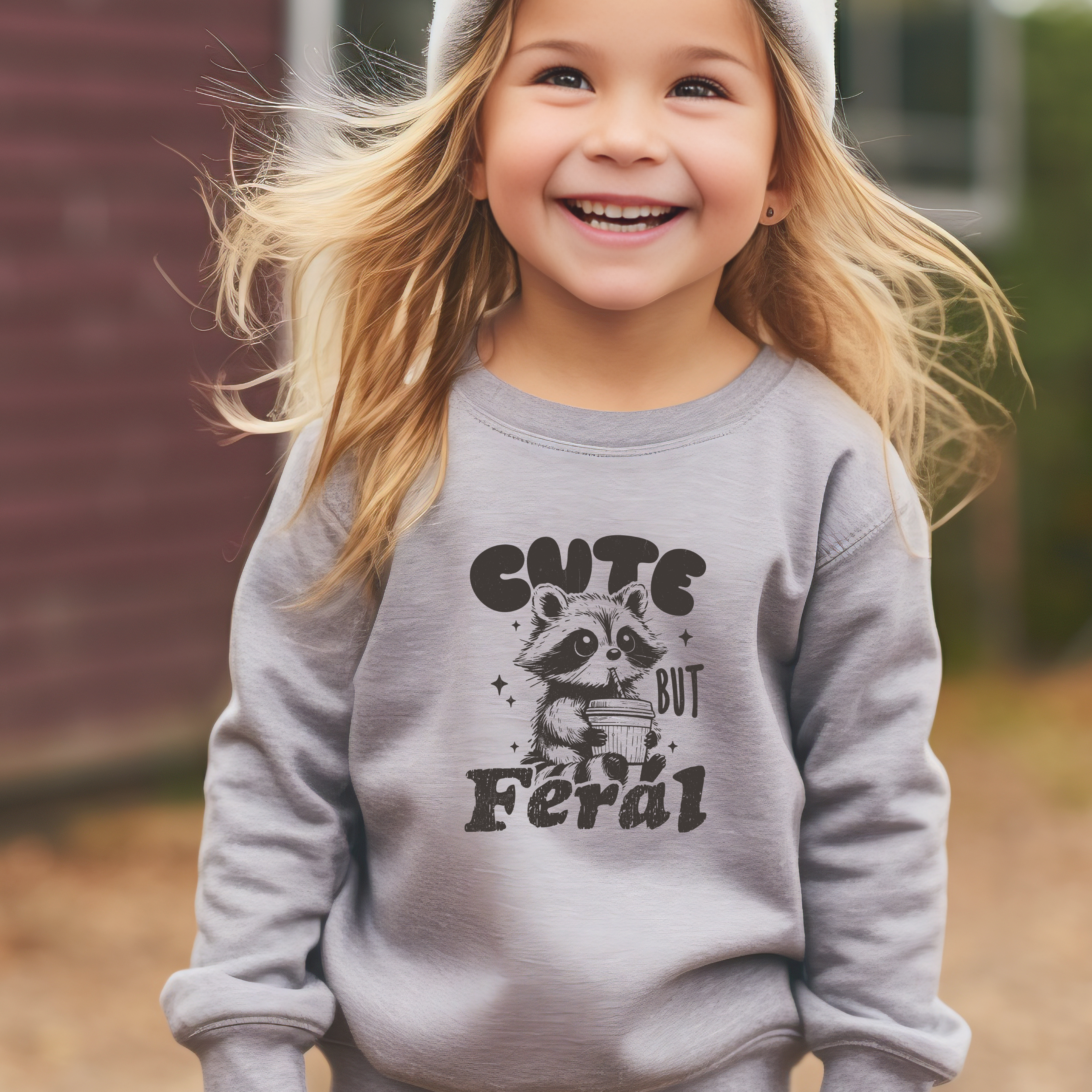 Cute But Feral - Sweatshirt - Toddler to Youth