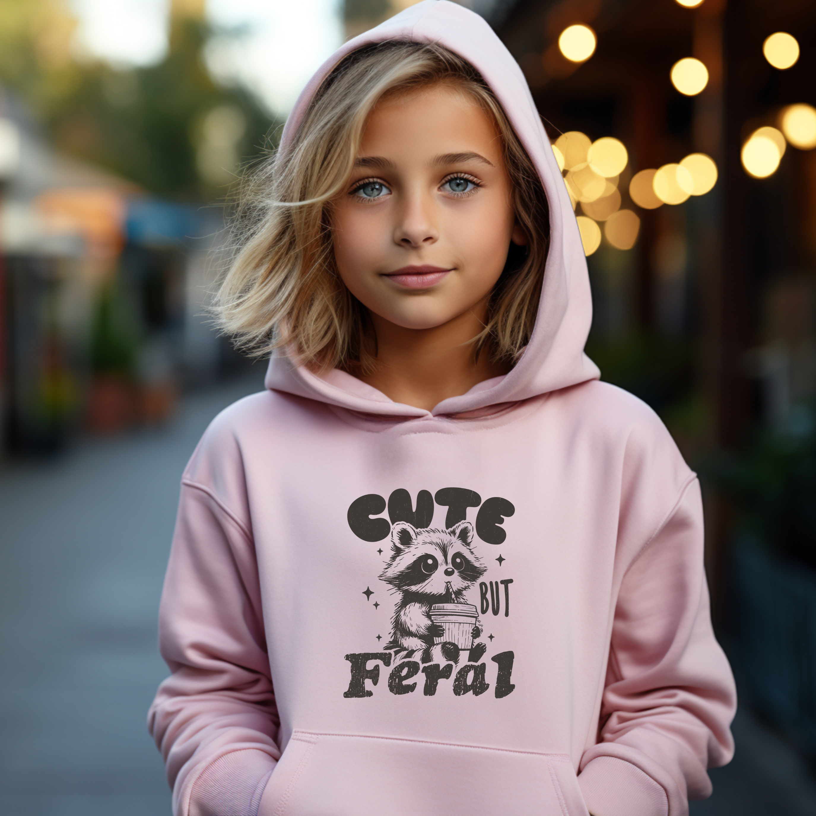 Cute But Feral - Hoodie - Youth