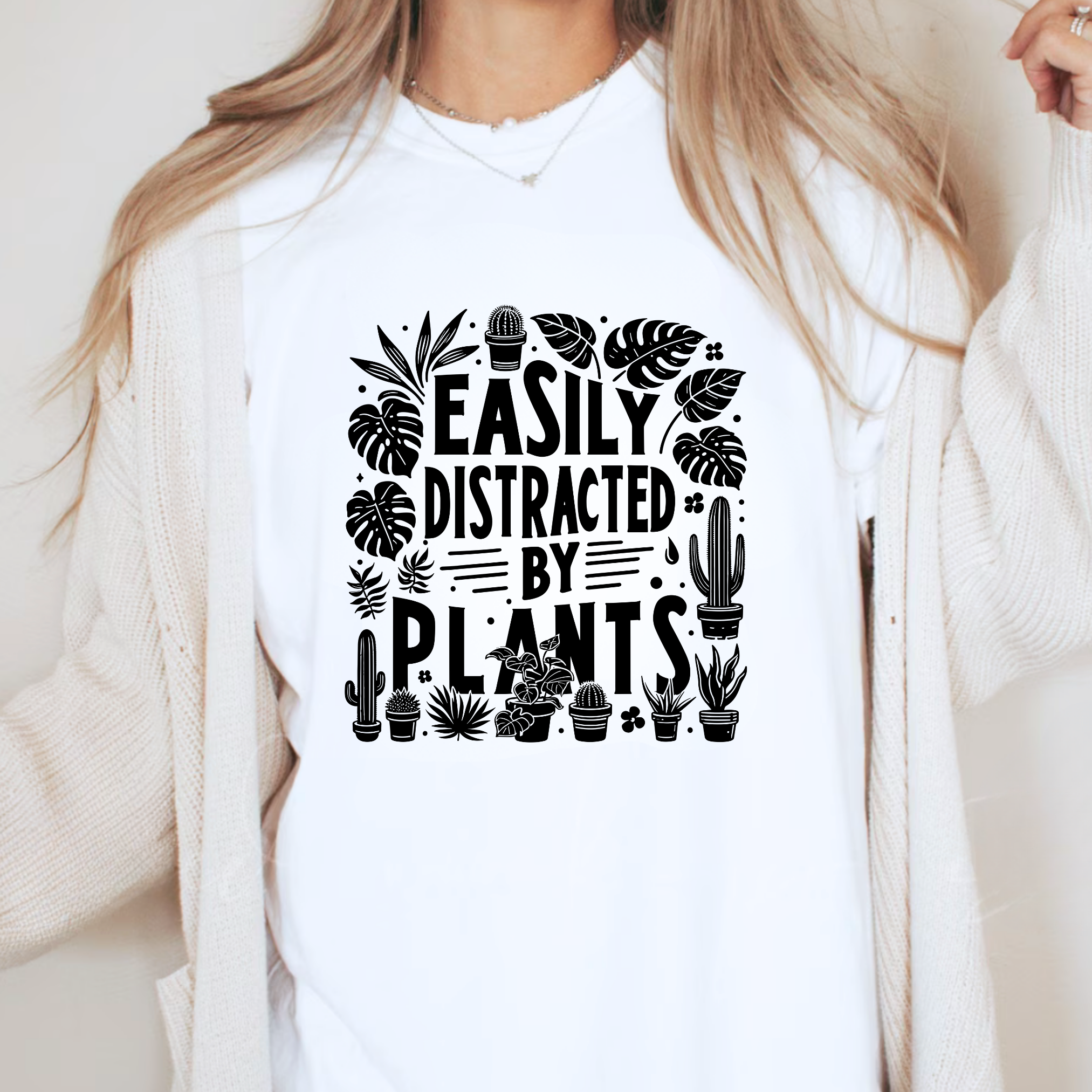 Distracted by Plants- T-Shirt - Adult (3 colour options)