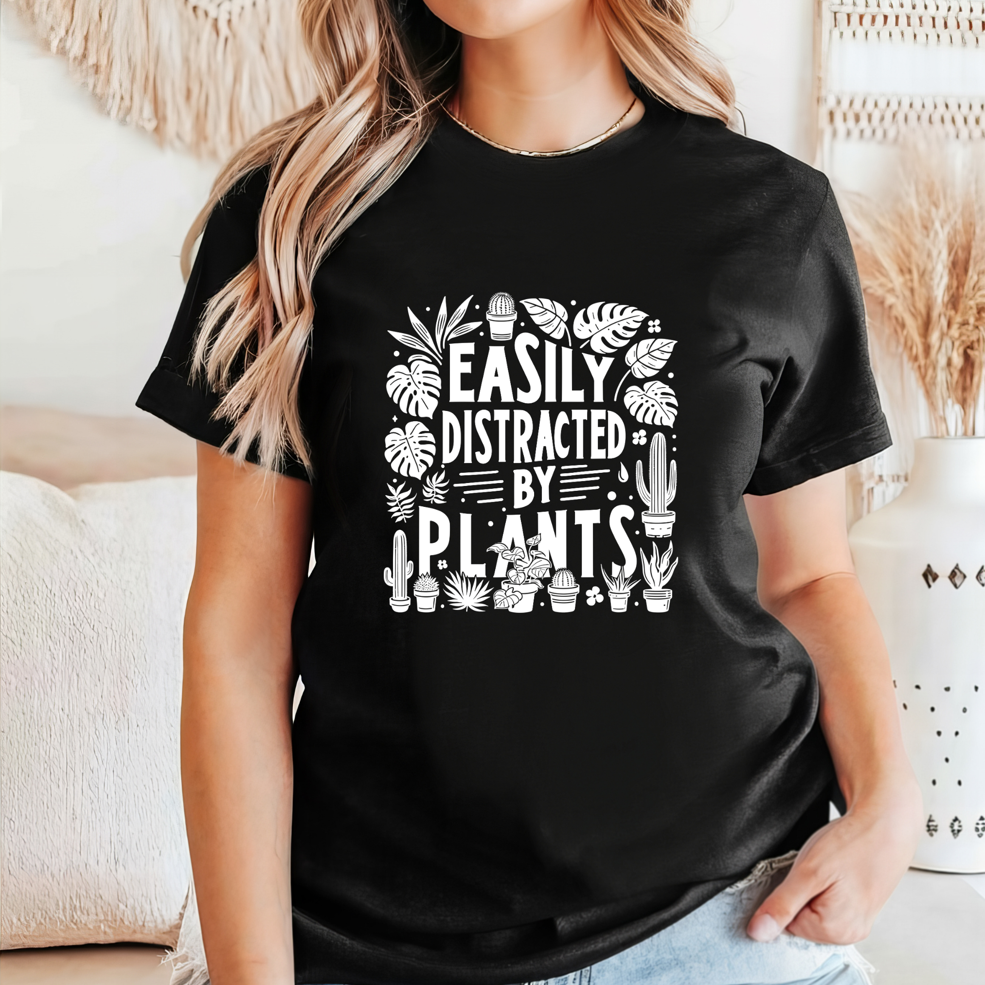 Distracted by Plants- T-Shirt - Adult (3 colour options)