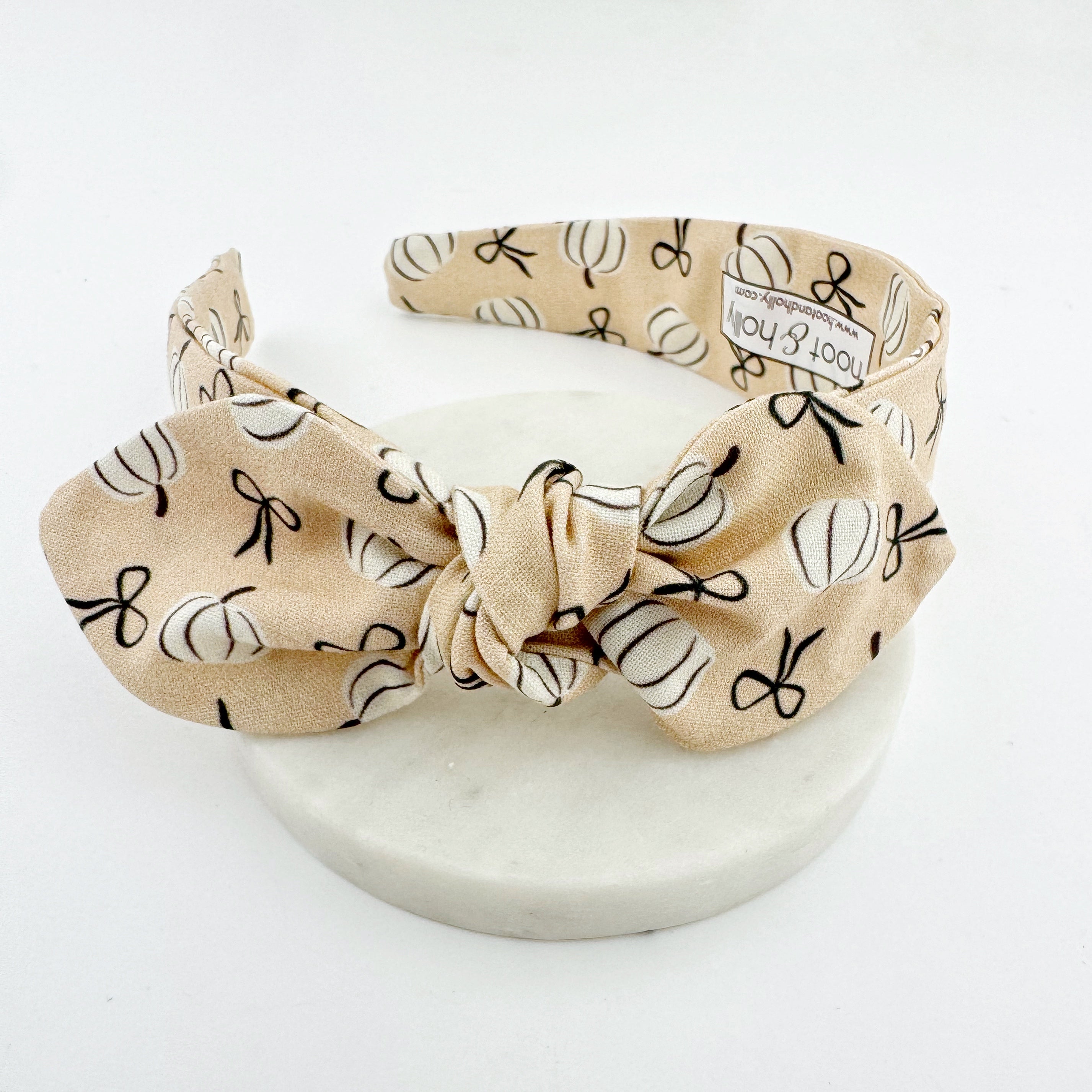 Knot Bow Headband - CHILD - Pumpkins and Bows