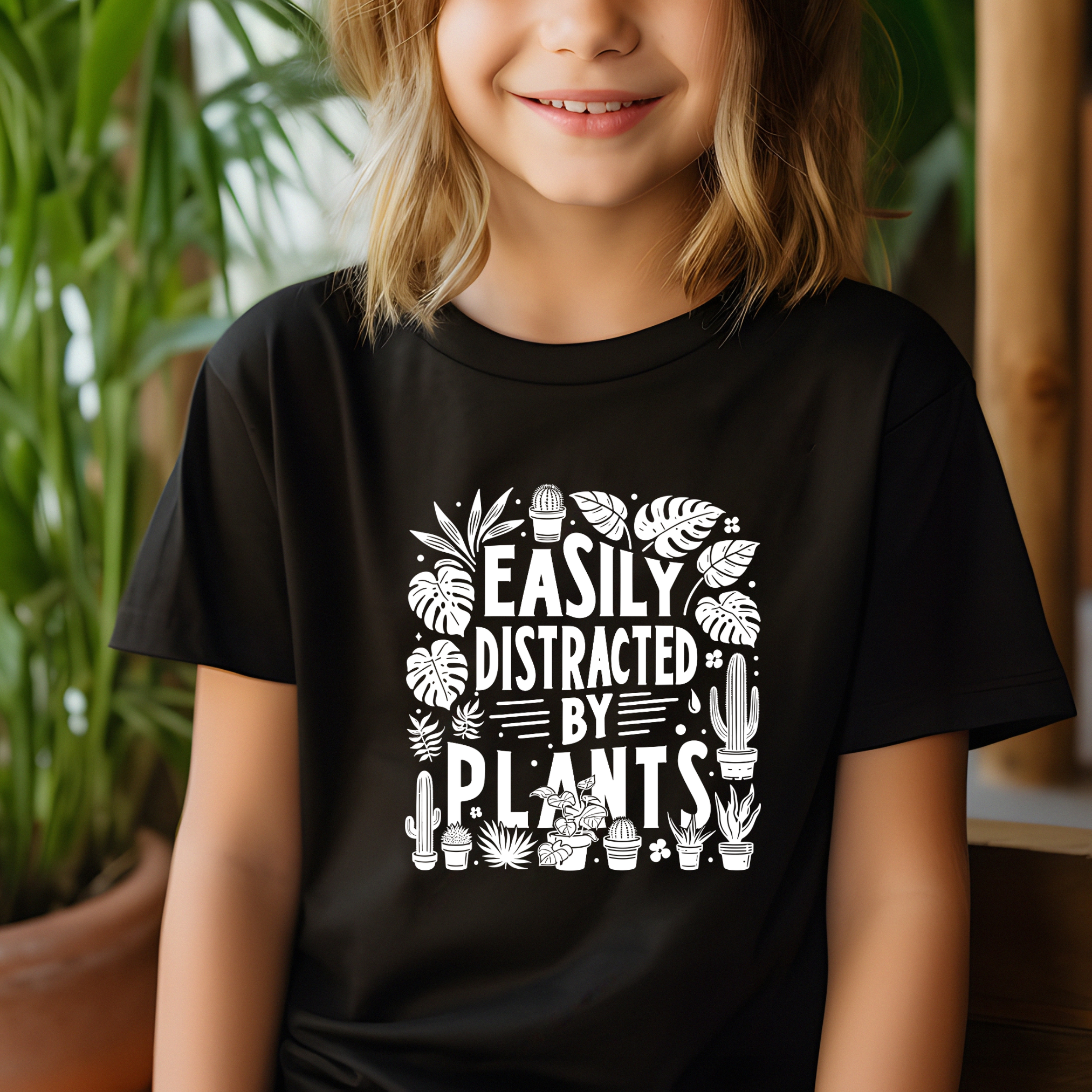 Distracted by Plants - T-Shirt - Youth (3 colour options)