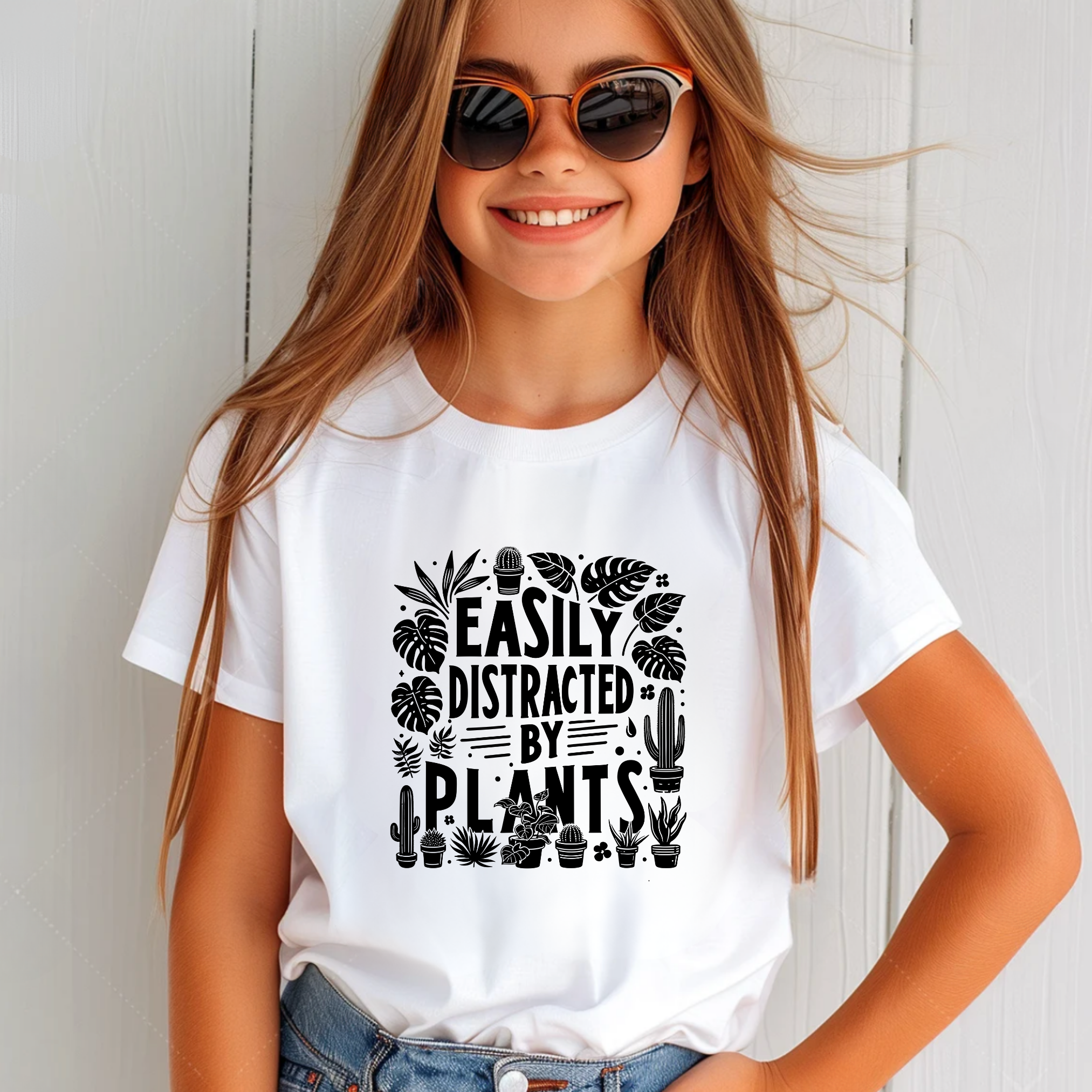Distracted by Plants - T-Shirt - Youth (3 colour options)