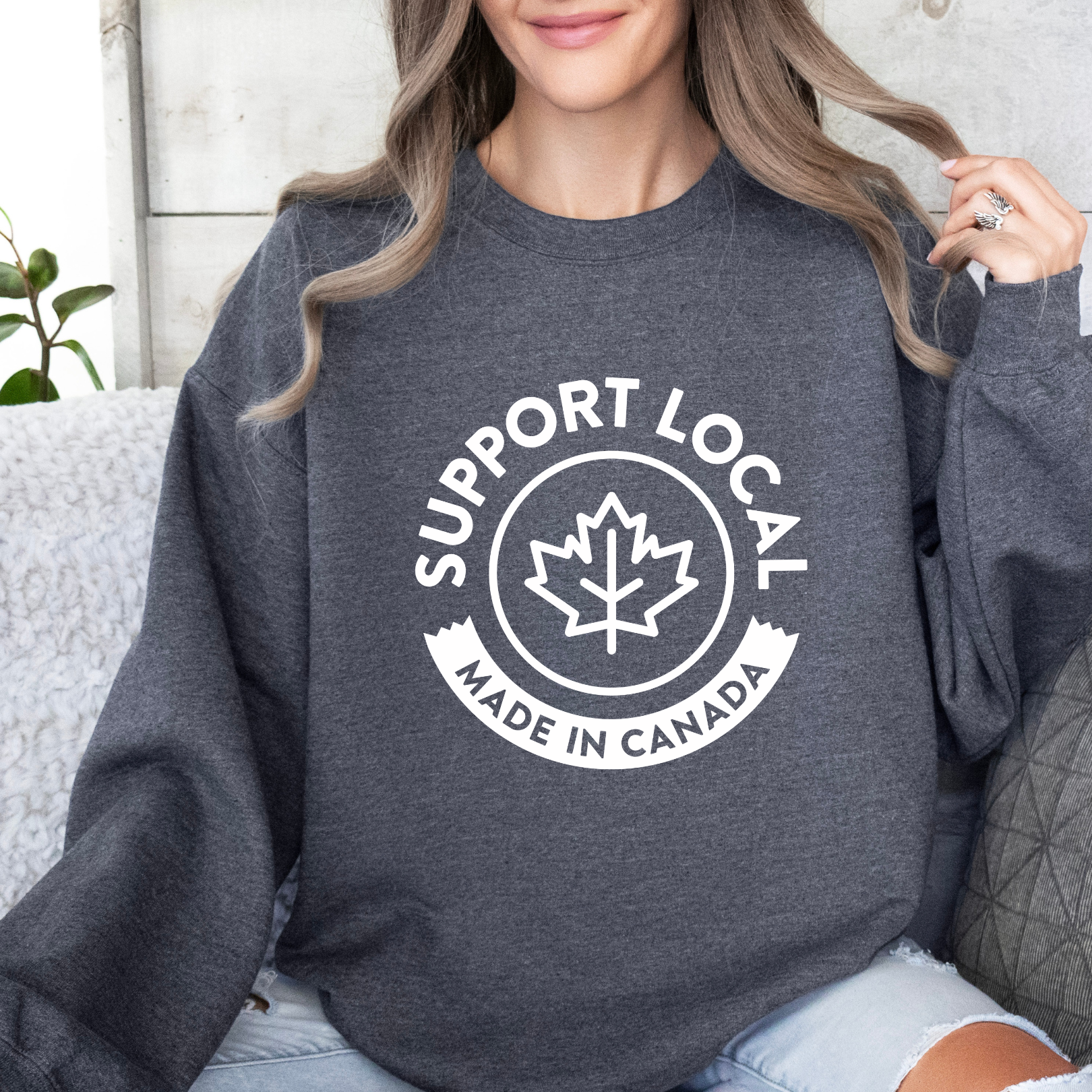 Support Canada - Crewneck Sweatshirt - Adult (3 colour options)