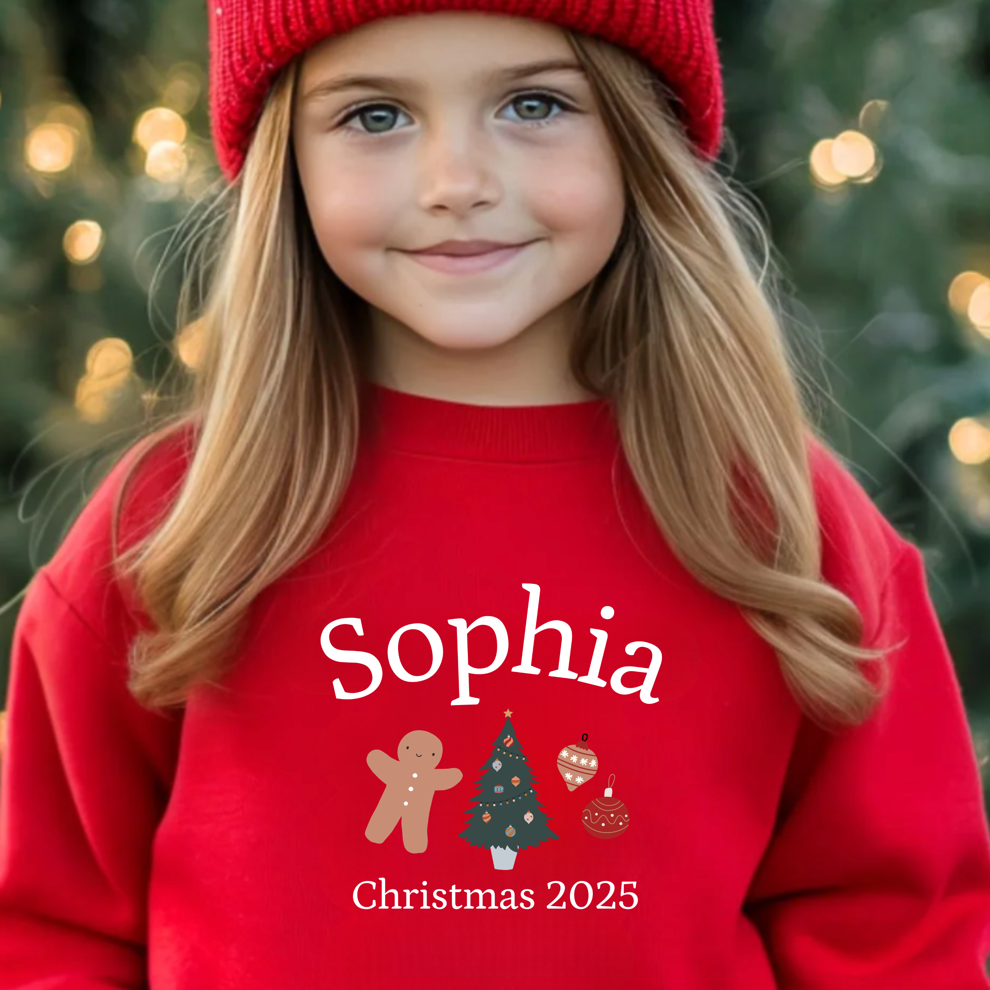 Personalized Christmas sweatshirt child