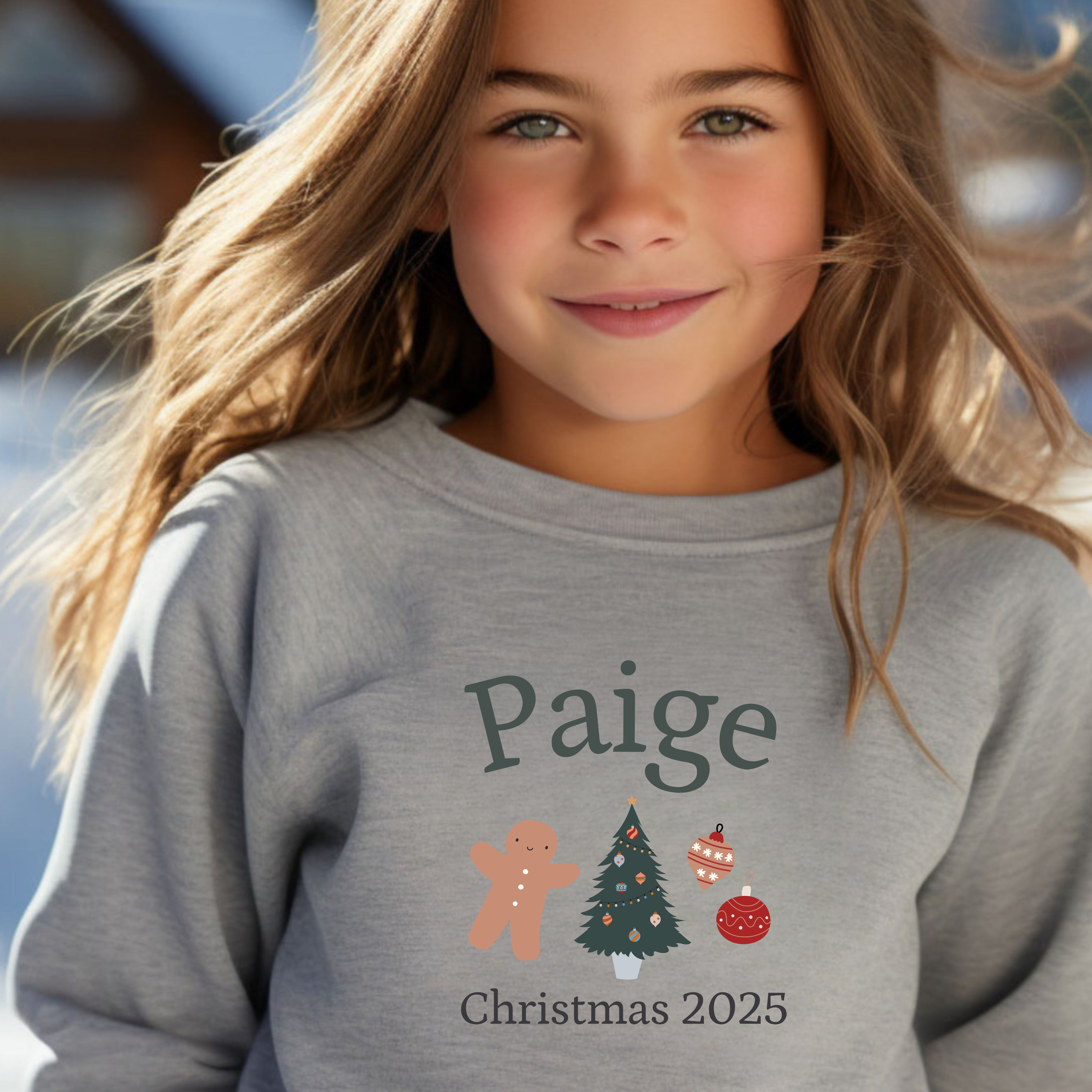 Personalized Christmas sweatshirt child