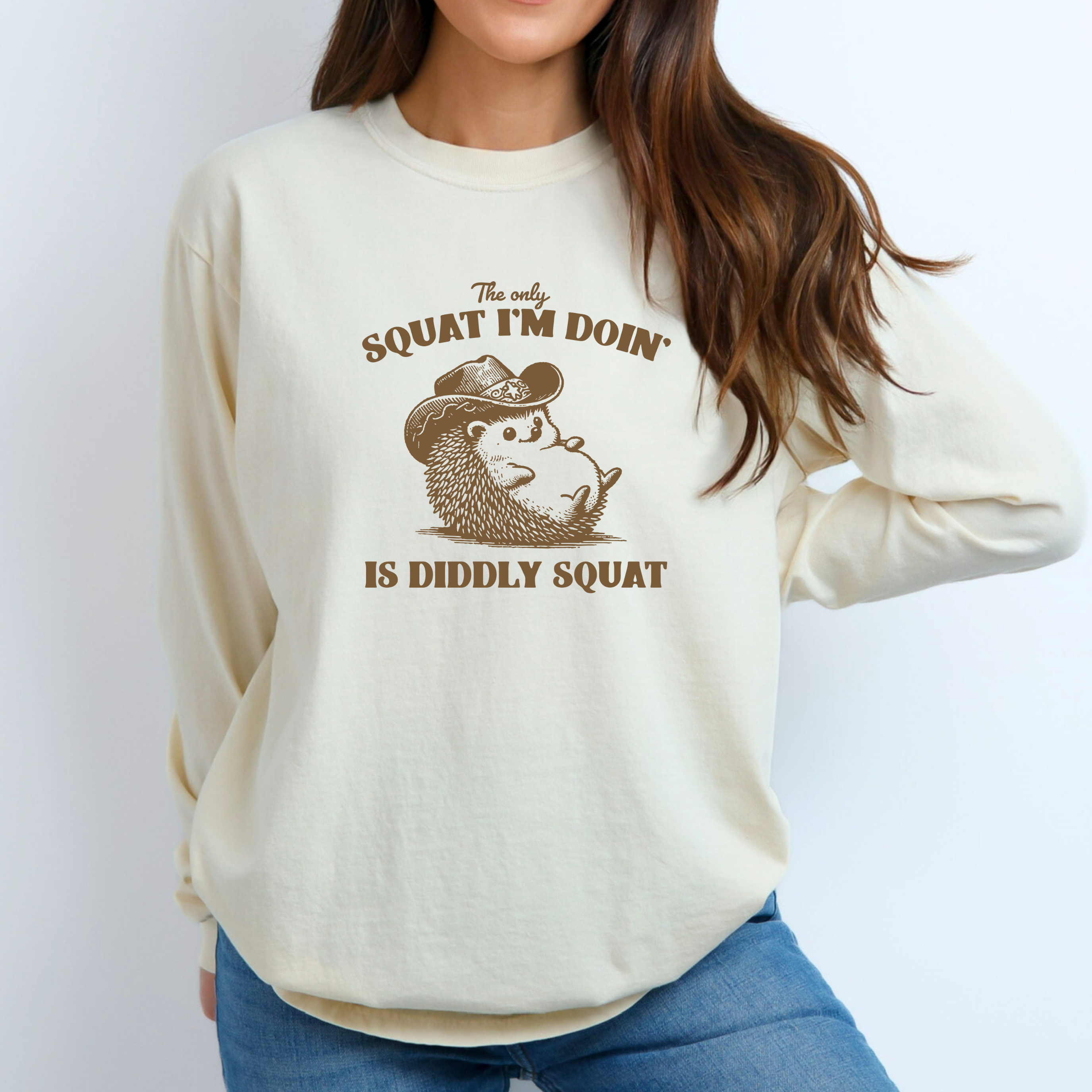 Diddly Squat - Long Sleeve T-Shirt - Adult (2 colour options)