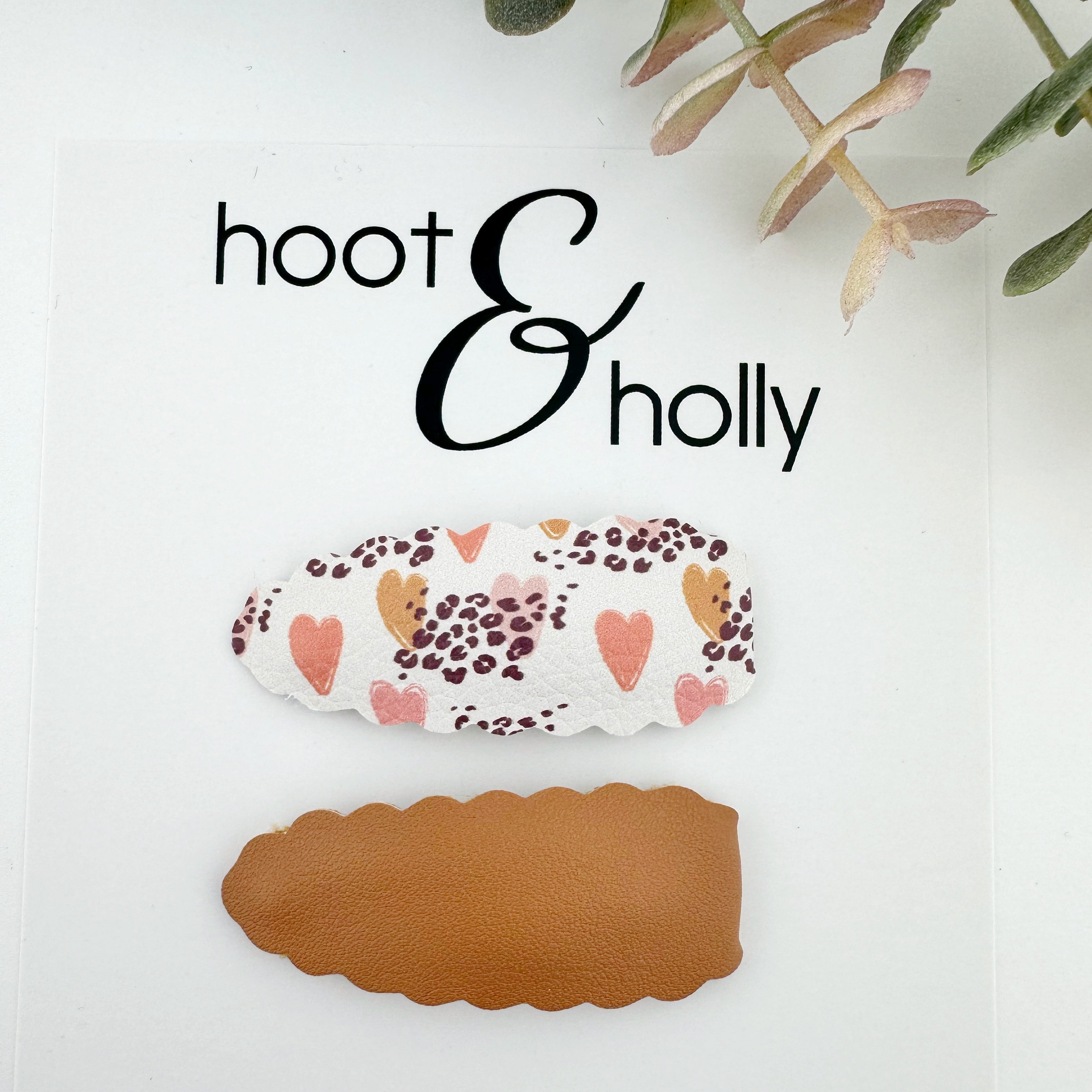 Snap Clips - Neutral Hearts