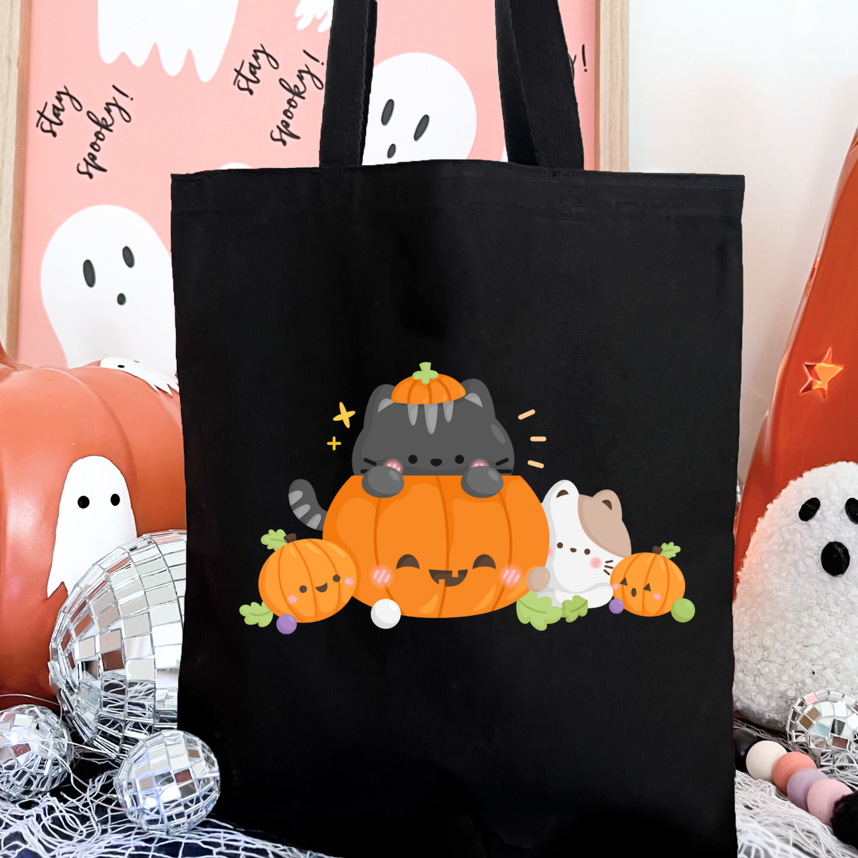 Tote Bag - Pumpkin Kitty