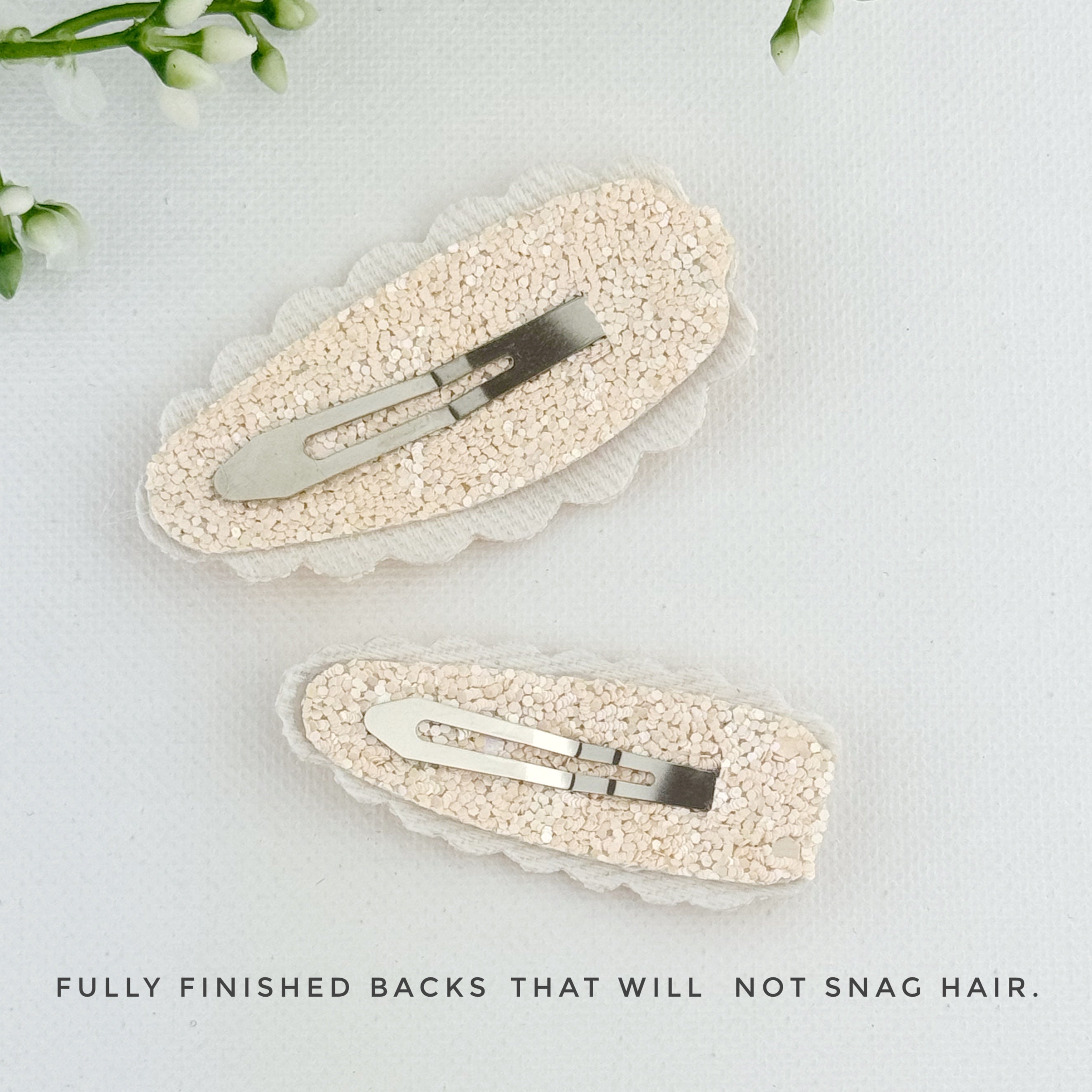 LARGE Snap Clips - Dainty Floral