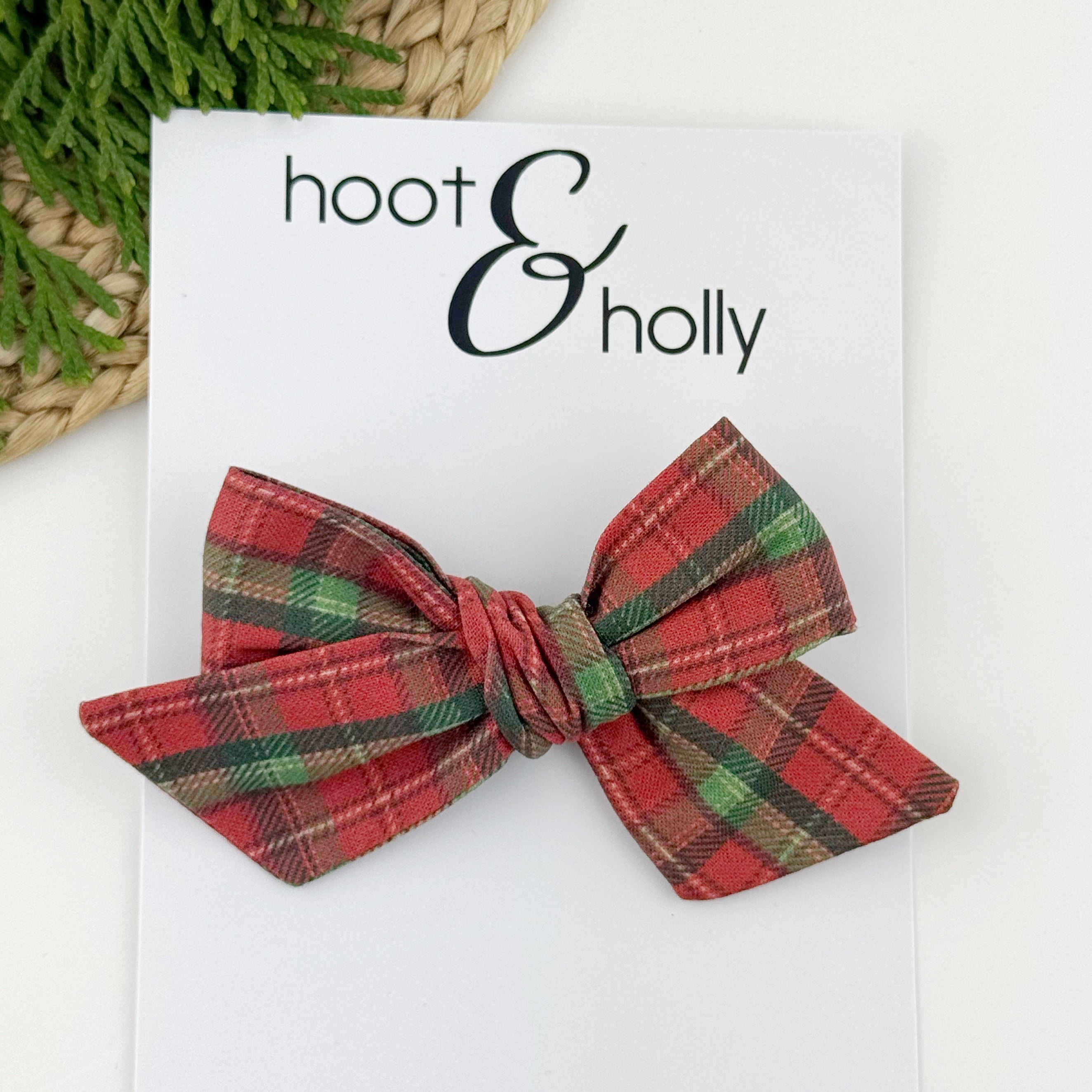 Victoria Bow - Floral and Plaid
