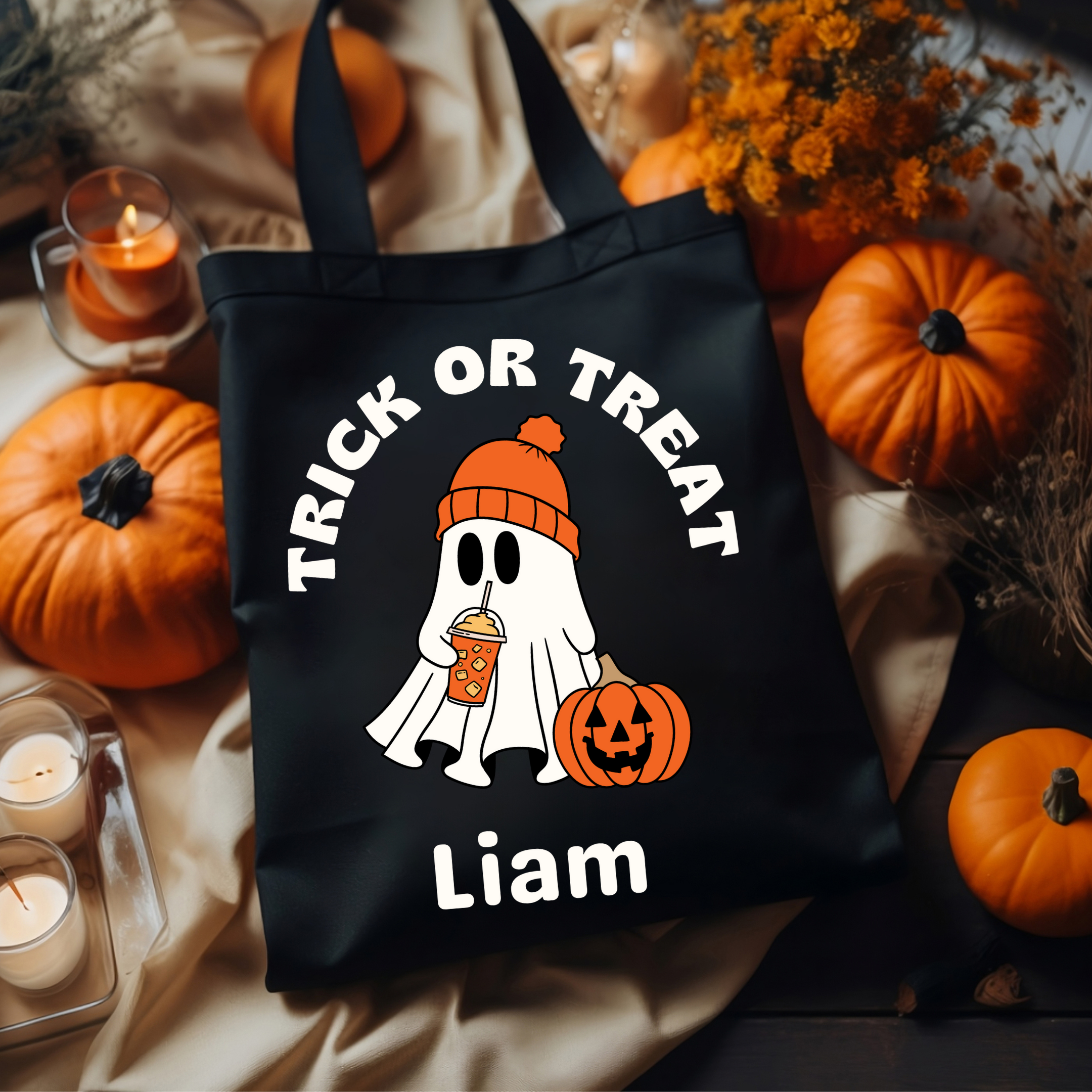 PERSONALIZED Tote Bag - Trick or Treat