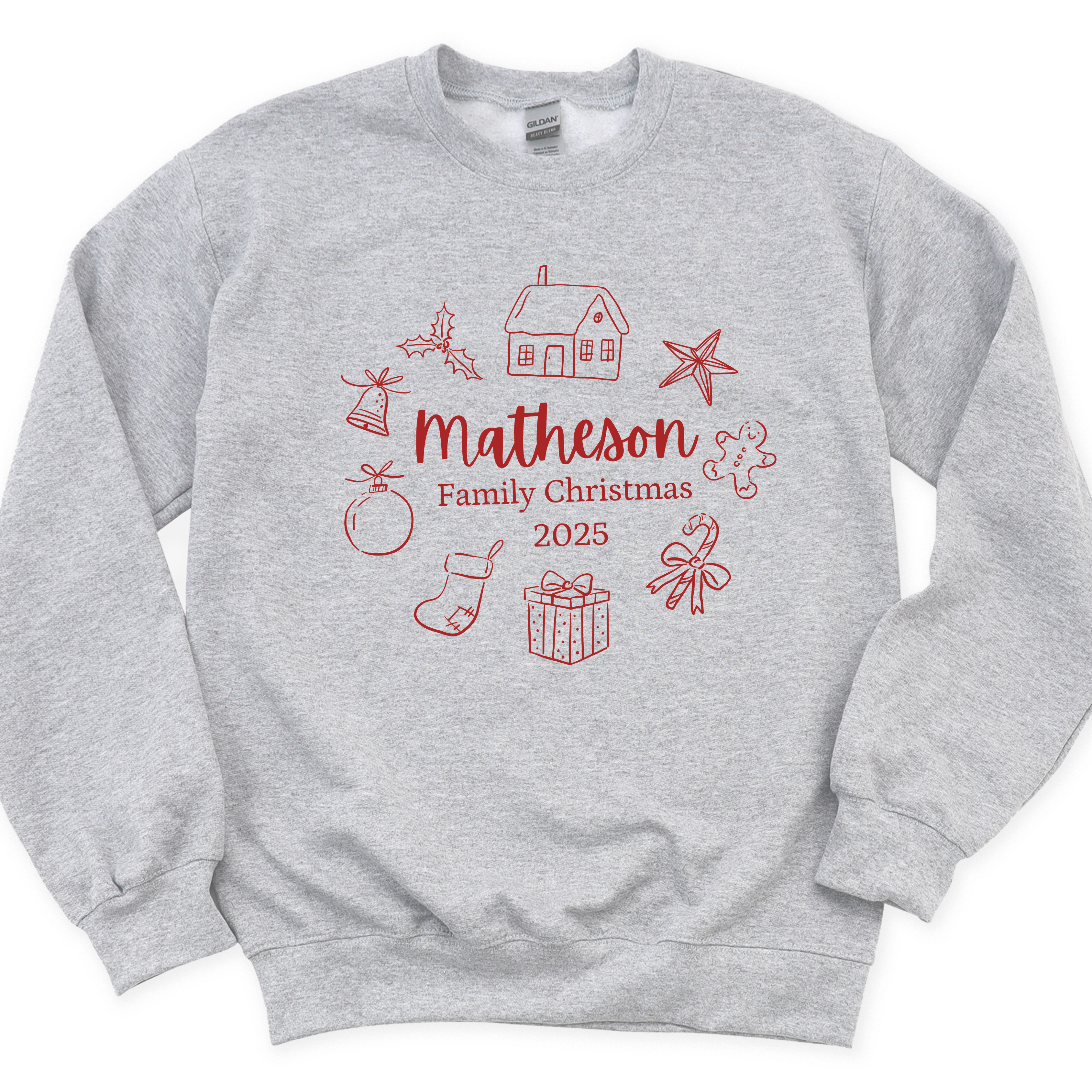 Personalized LAST NAME - Holiday Traditions - Sweatshirt - Adult