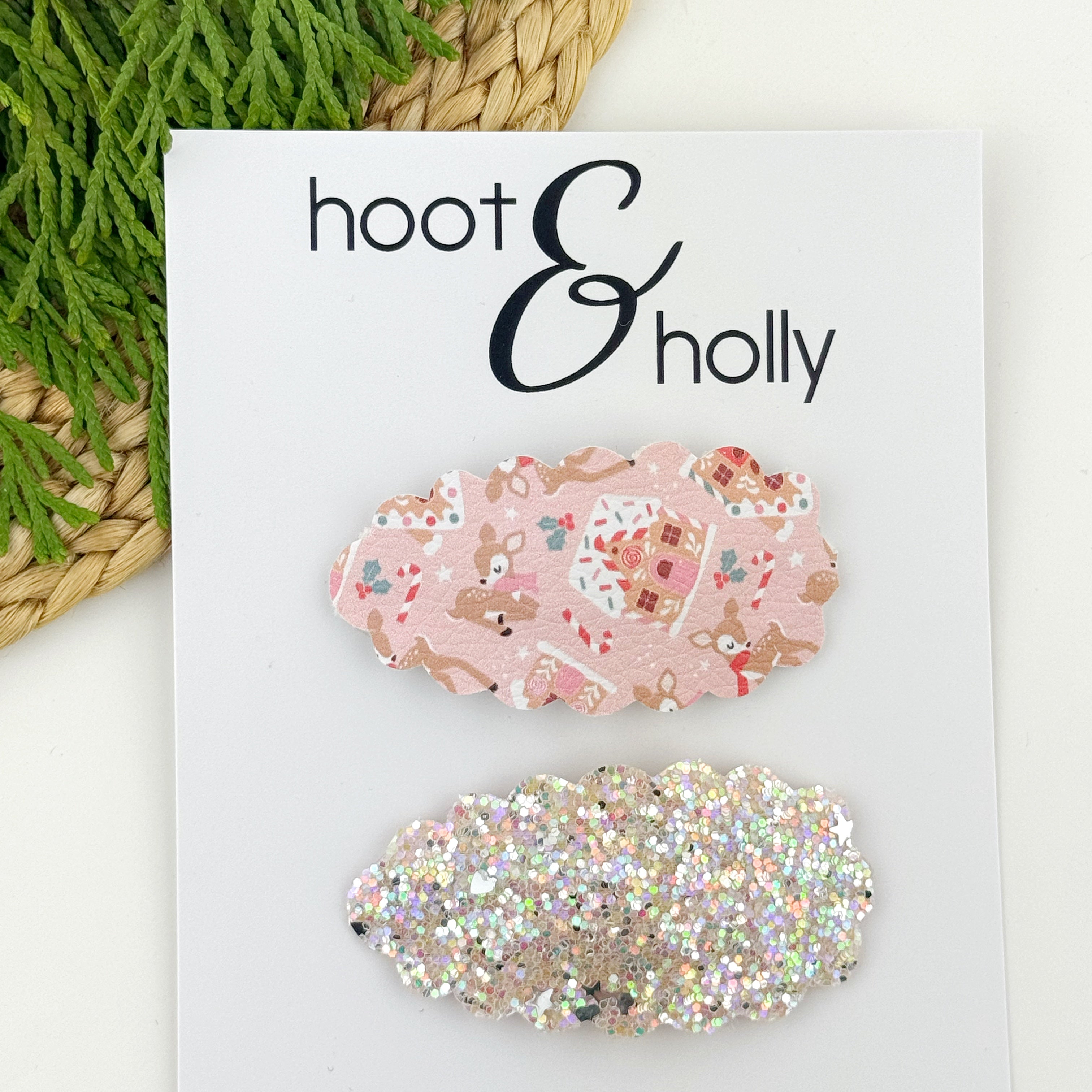 LARGE Snap Clips - Holiday Cheer