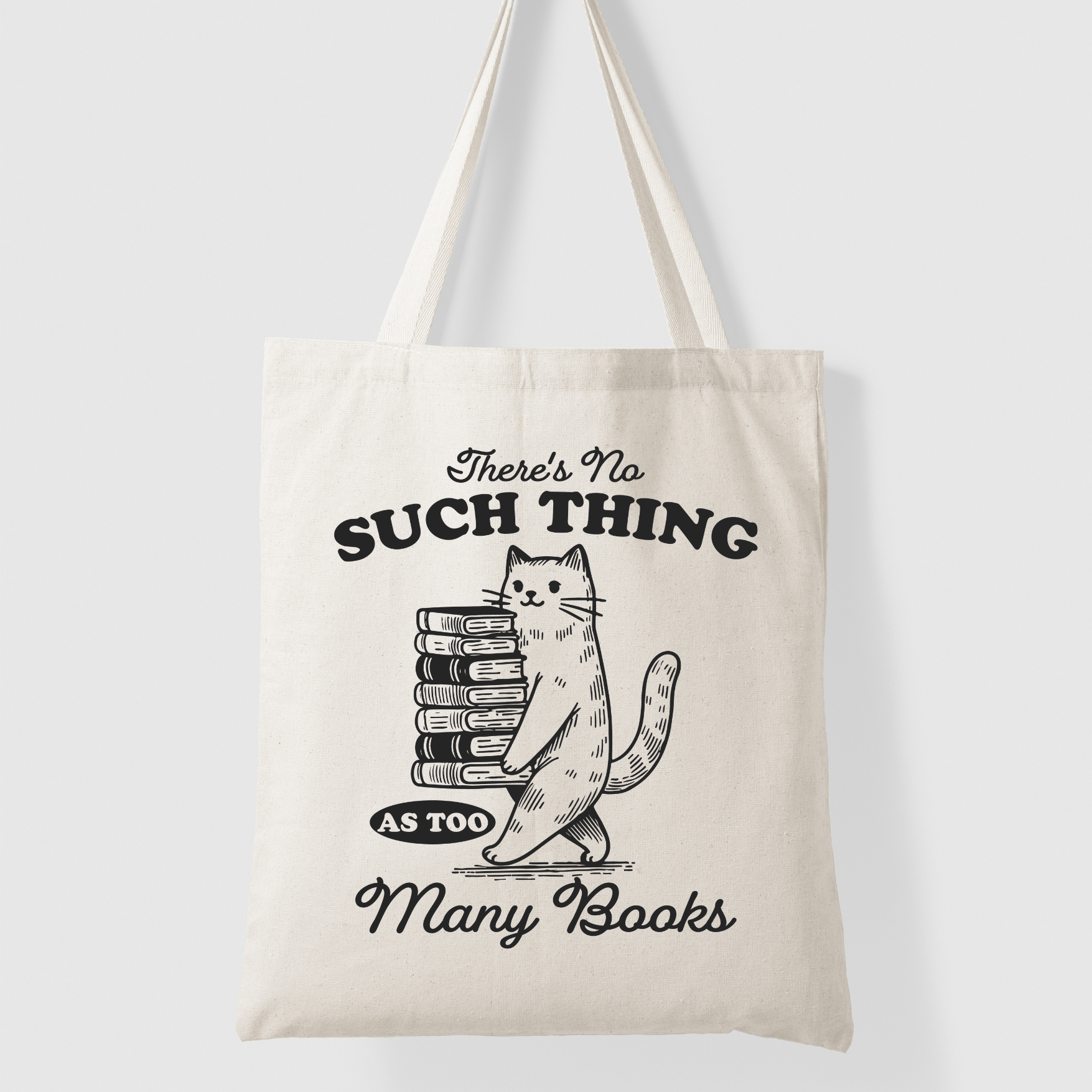 Too Many Books - Tote Bag (4 colours options)