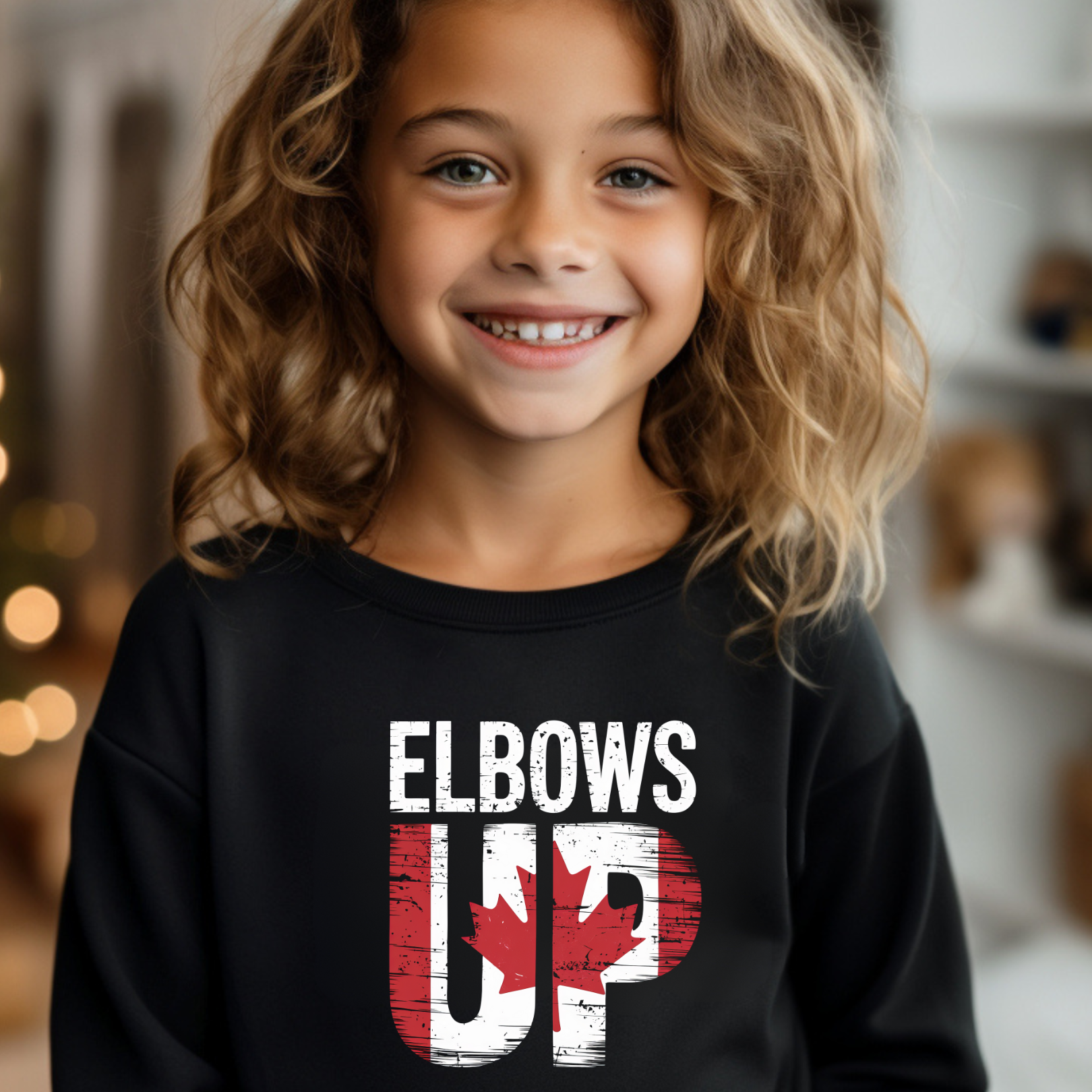Elbows Up (Style One) - Crewneck Sweatshirt - Toddler to Youth