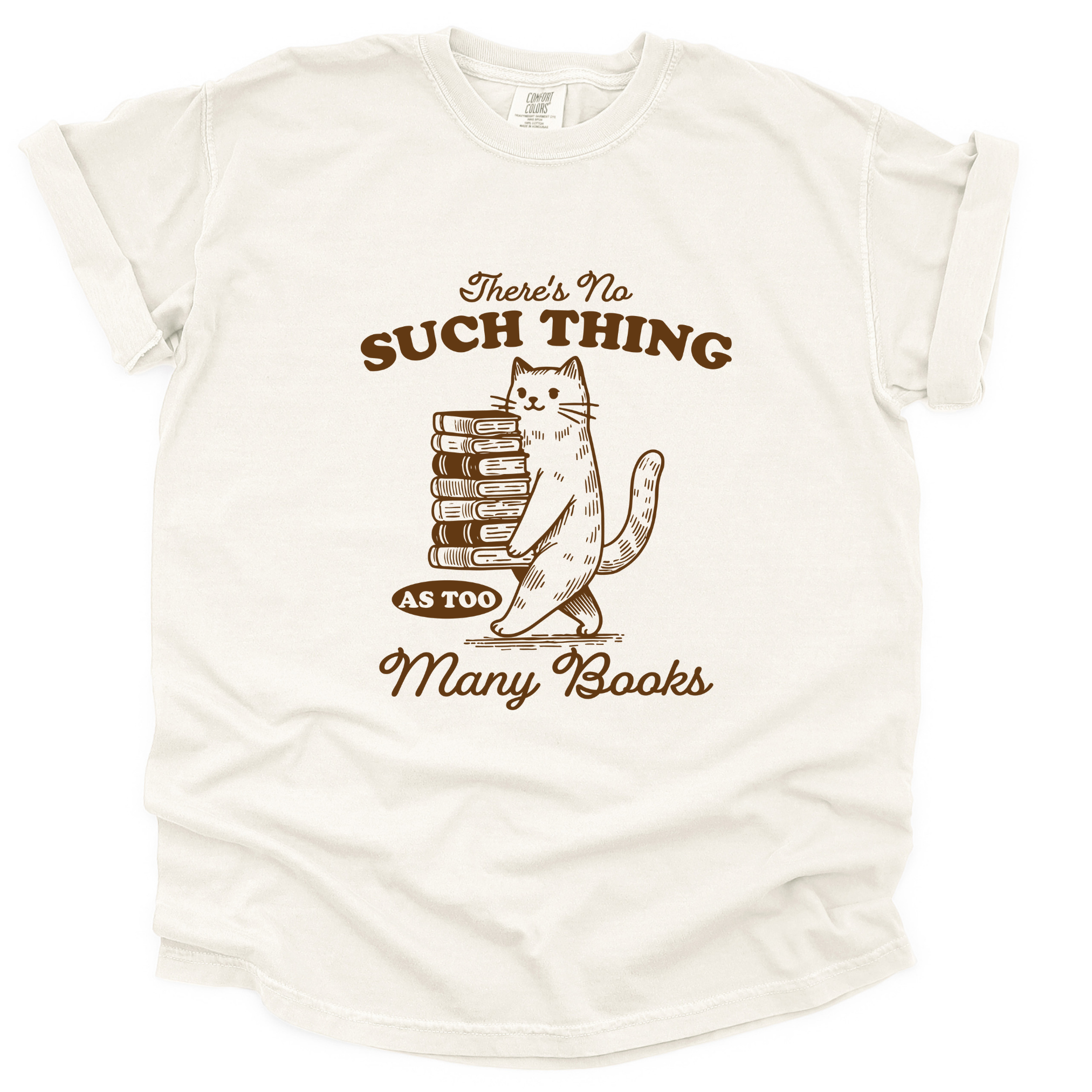 Too Many Books - T-Shirt - Adult (5 colour options)