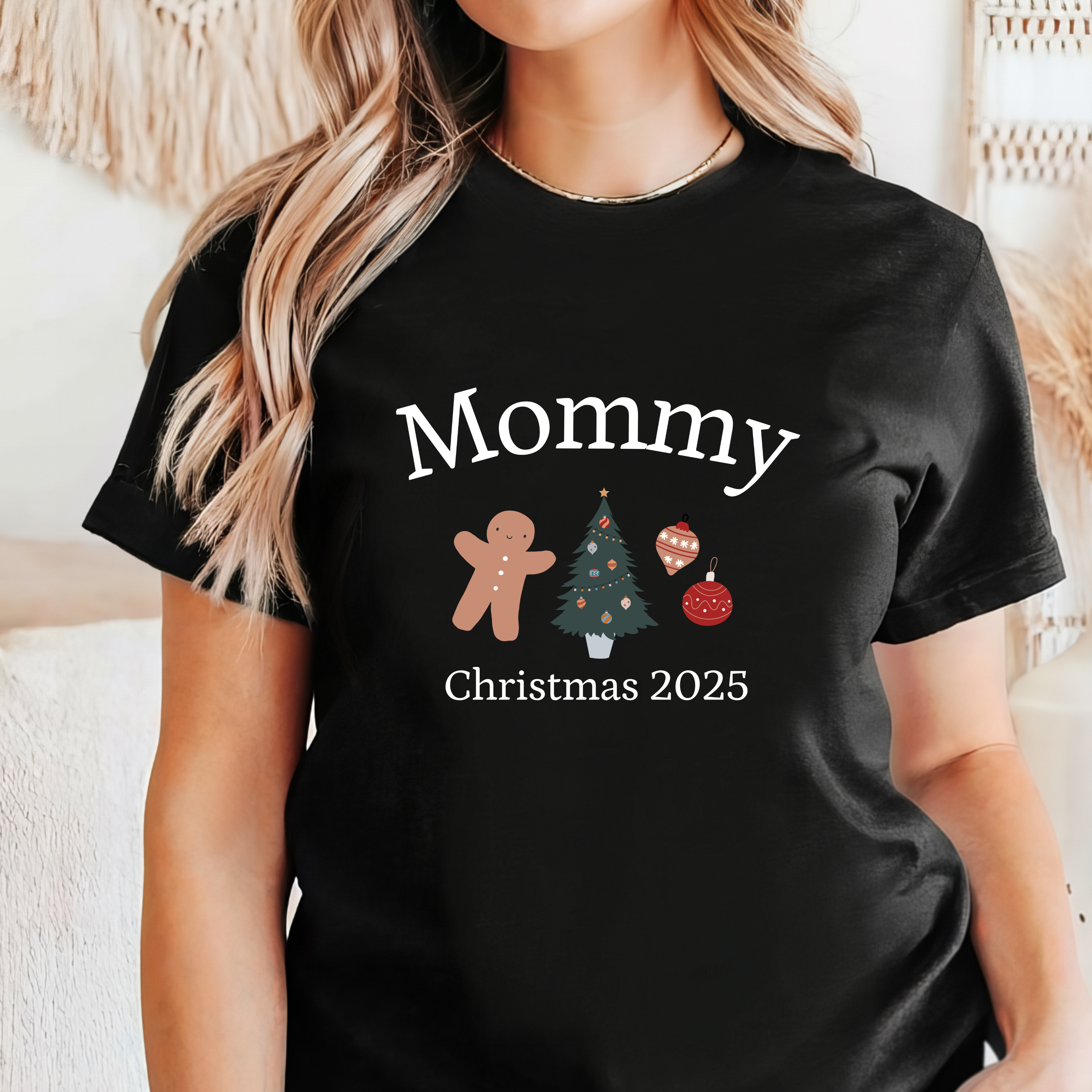 Personalized FIRST NAME - Classic Christmas - T-Shirt - Adult