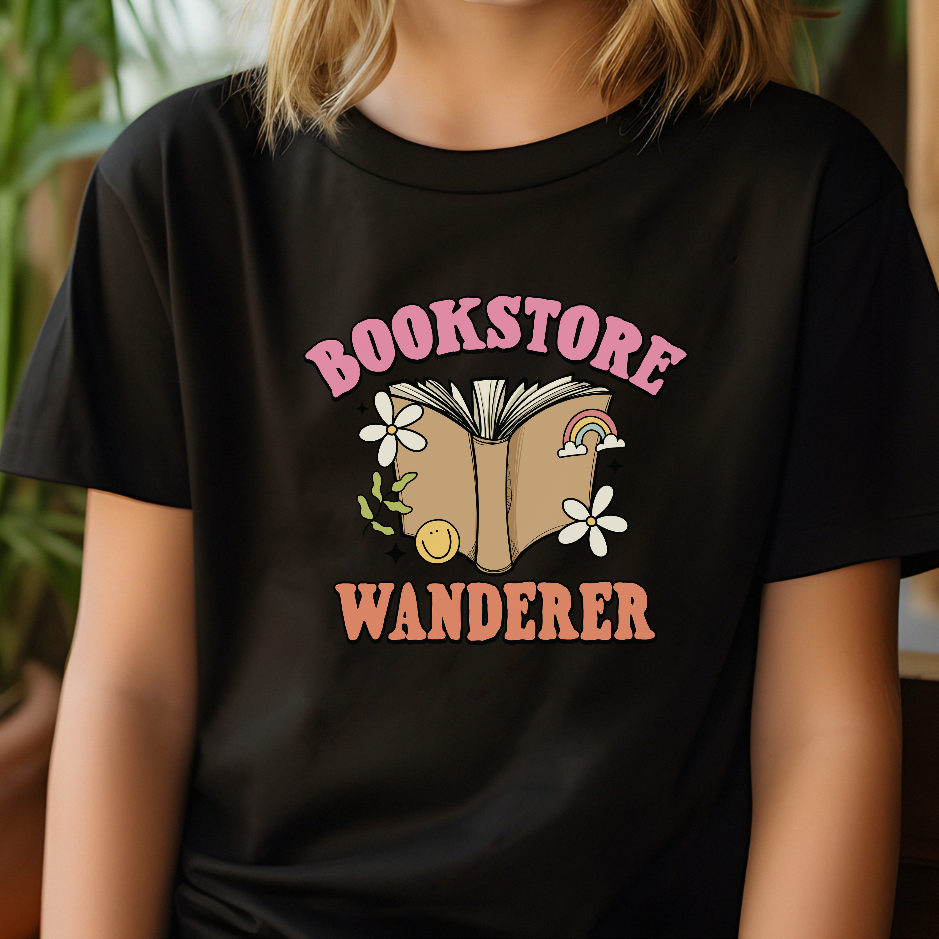 Bookstore Wanderer - T-Shirt - Toddler to Youth (4 colour options)