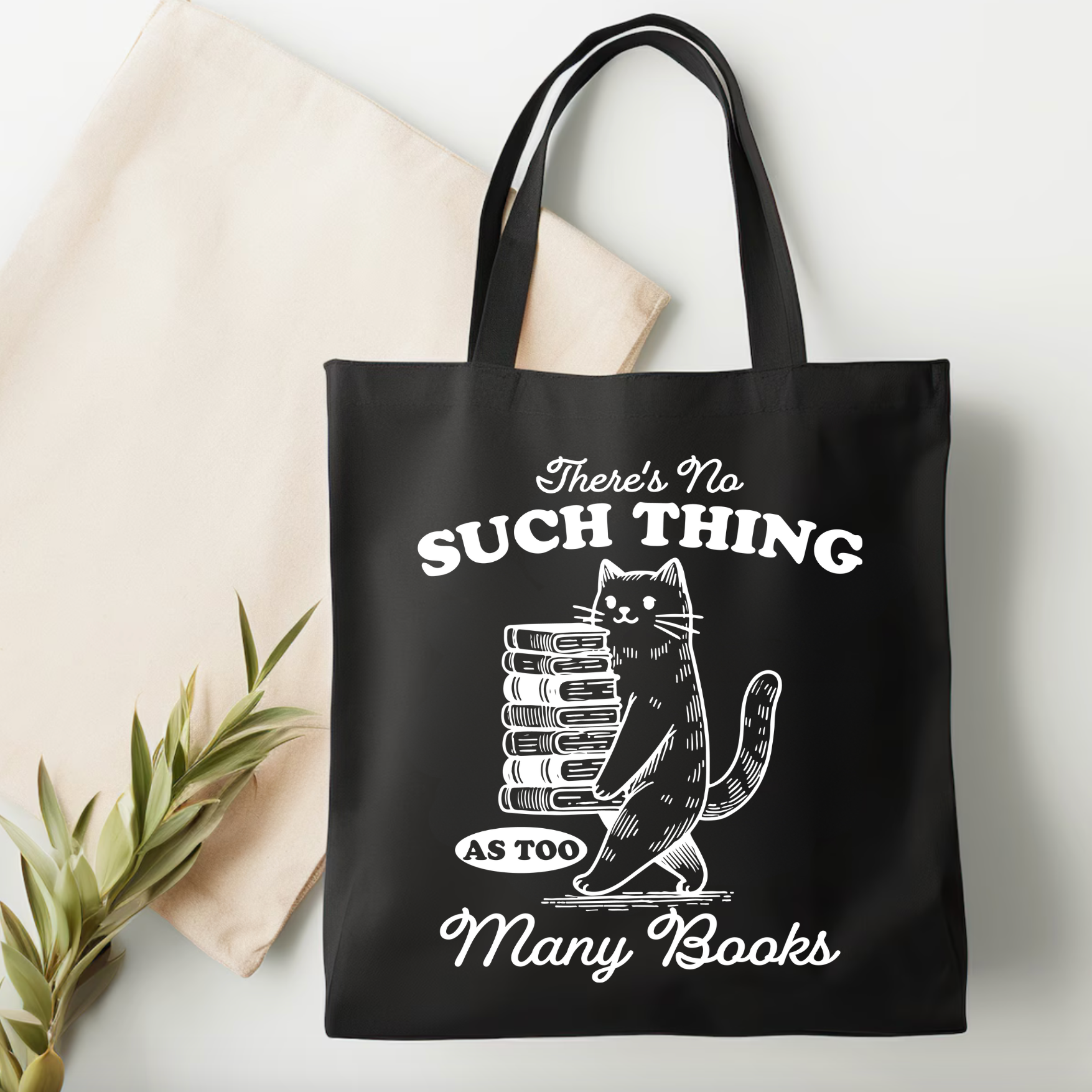 Too Many Books - Tote Bag (4 colours options)