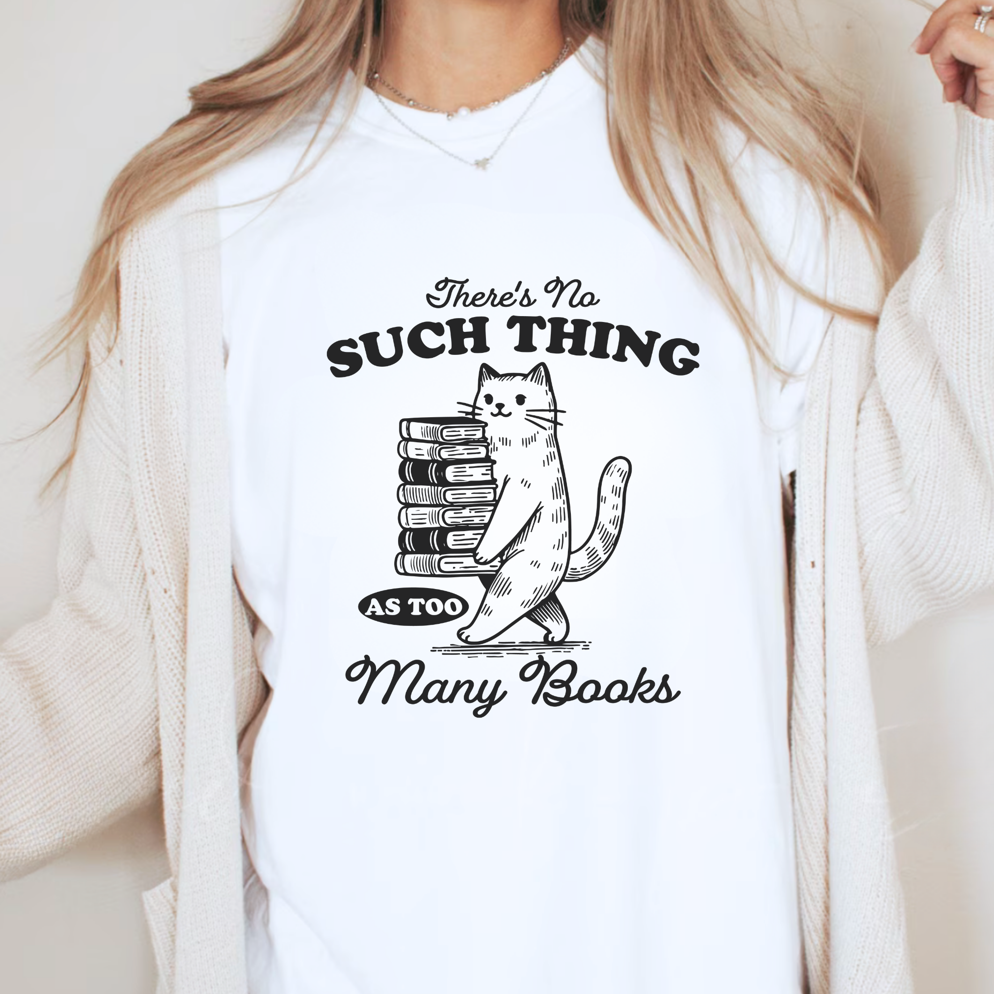 Too Many Books - T-Shirt - Adult (5 colour options)