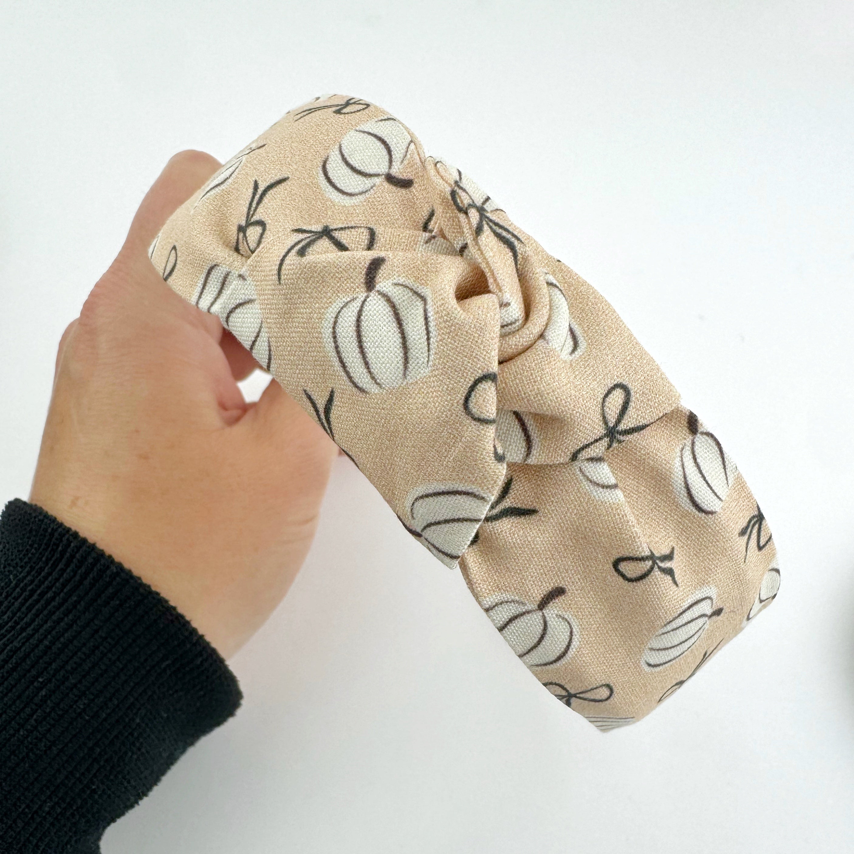 Adult Knot Headband - Pumpkins and Bows