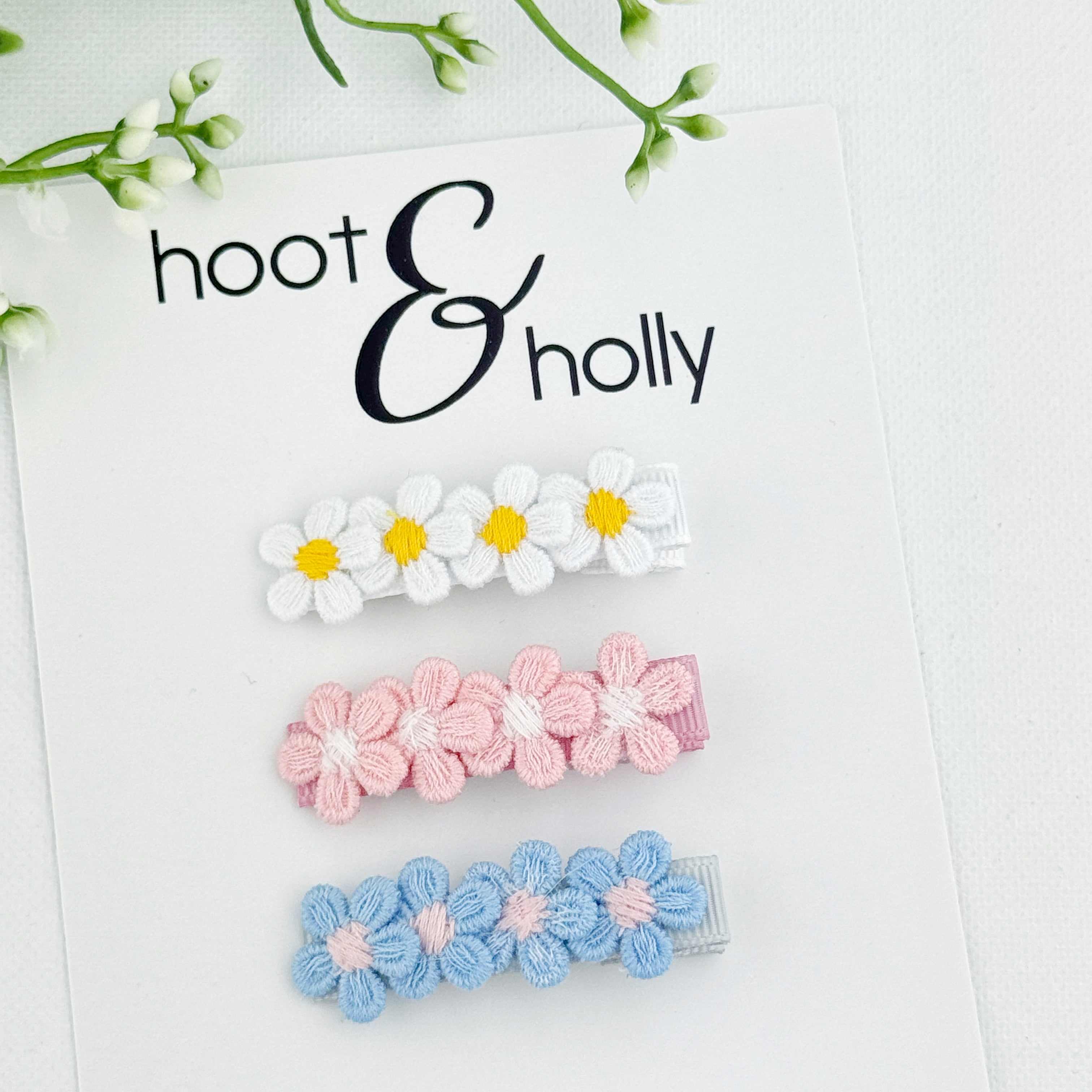 Bar Clips - Little Daisies