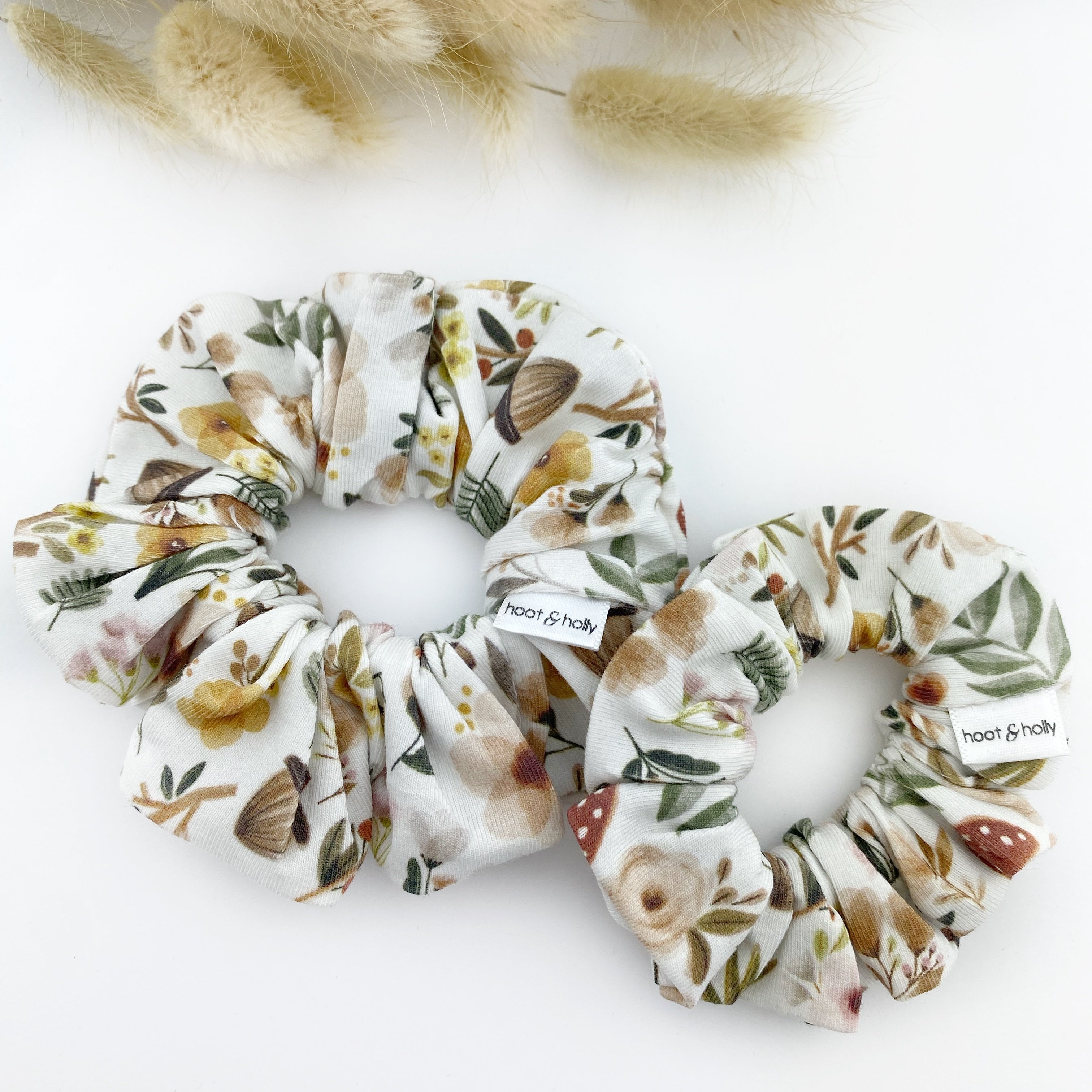 Scrunchies - Forest Floral - Regular and Mini