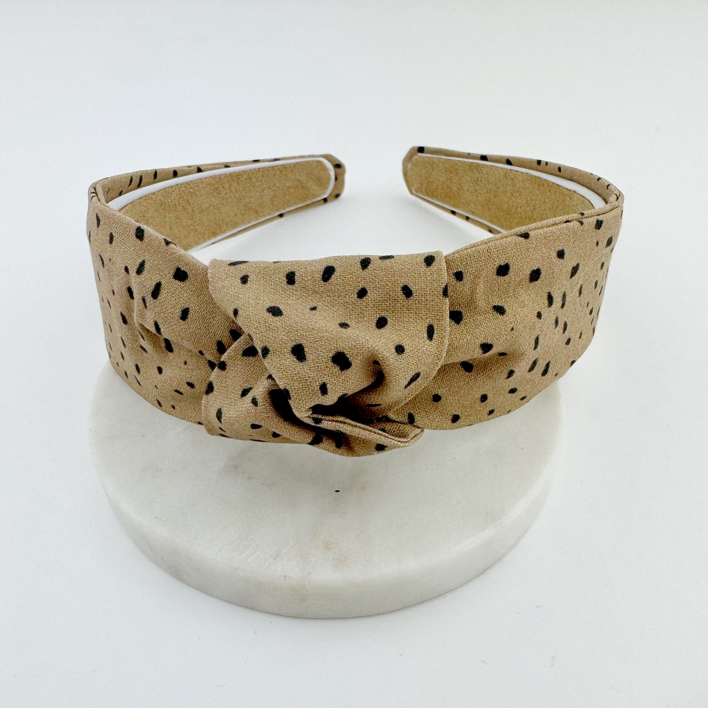 Adult Knot Headband - Fawn Dot