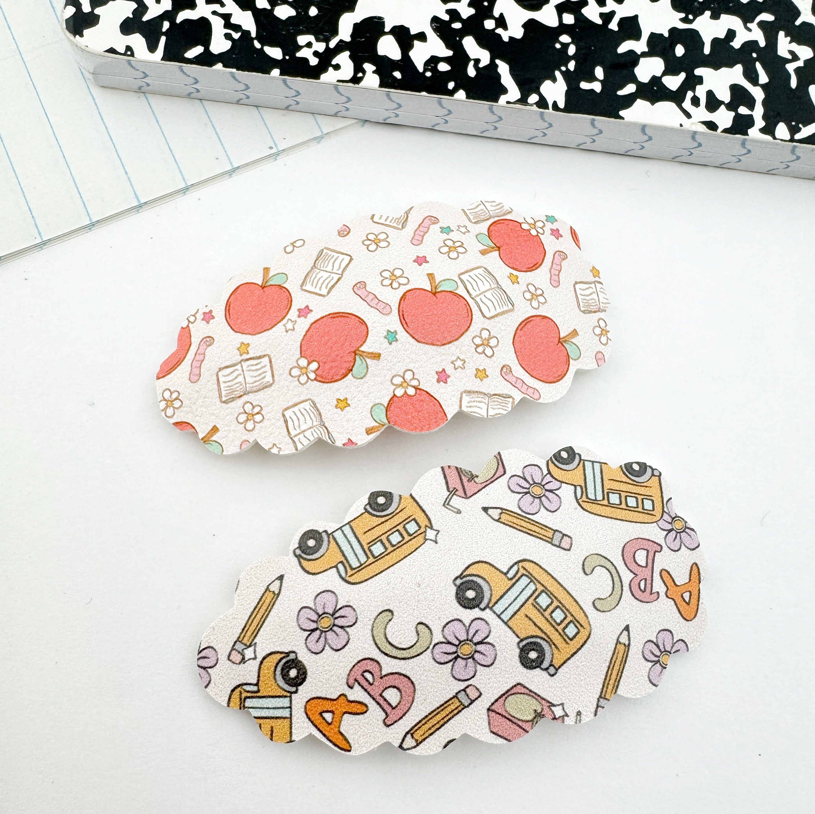 LARGE Snap Clips - School Days