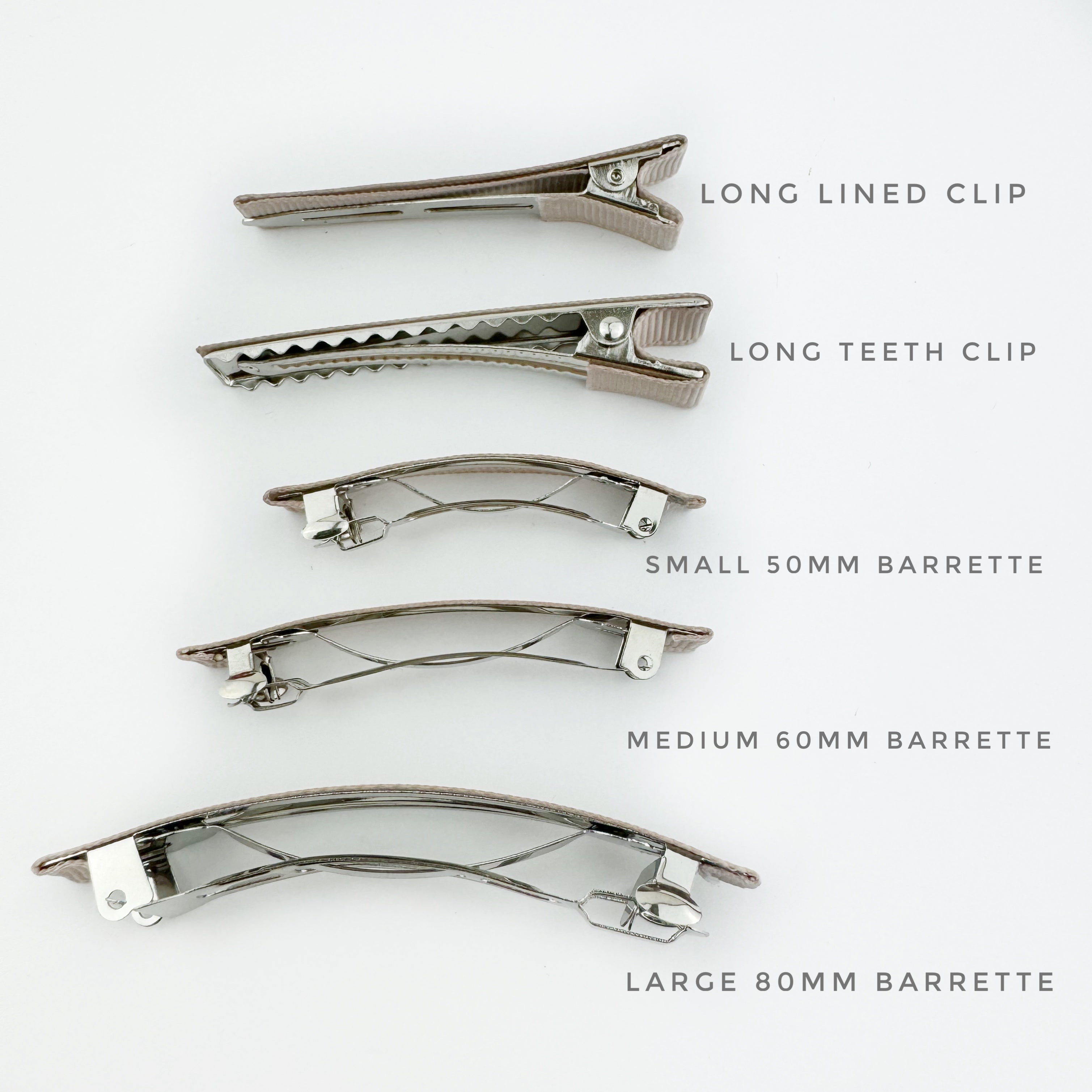 Long Satin Bow - Barrette or Standard Clip