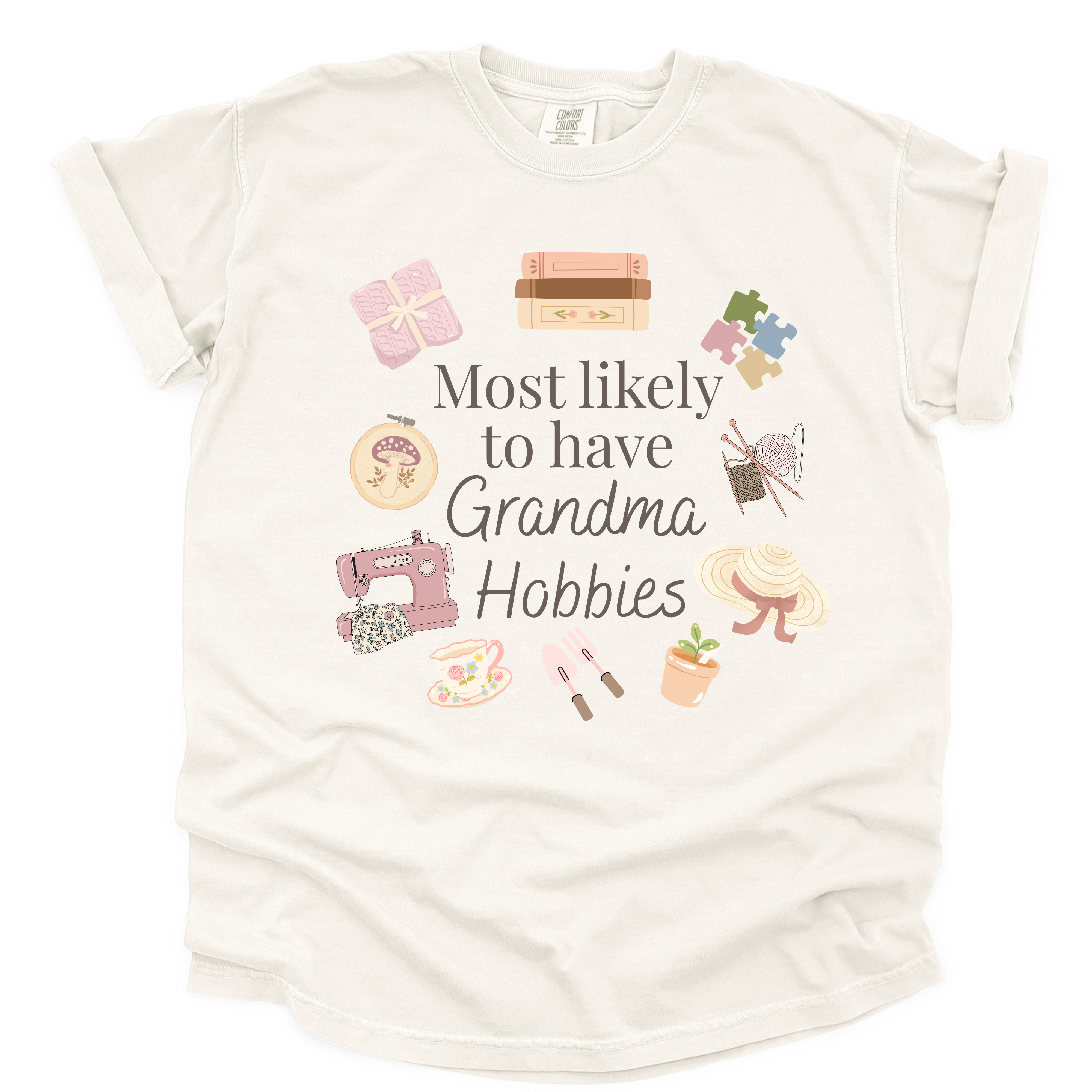 Grandma Hobbies - T-Shirt - Adult