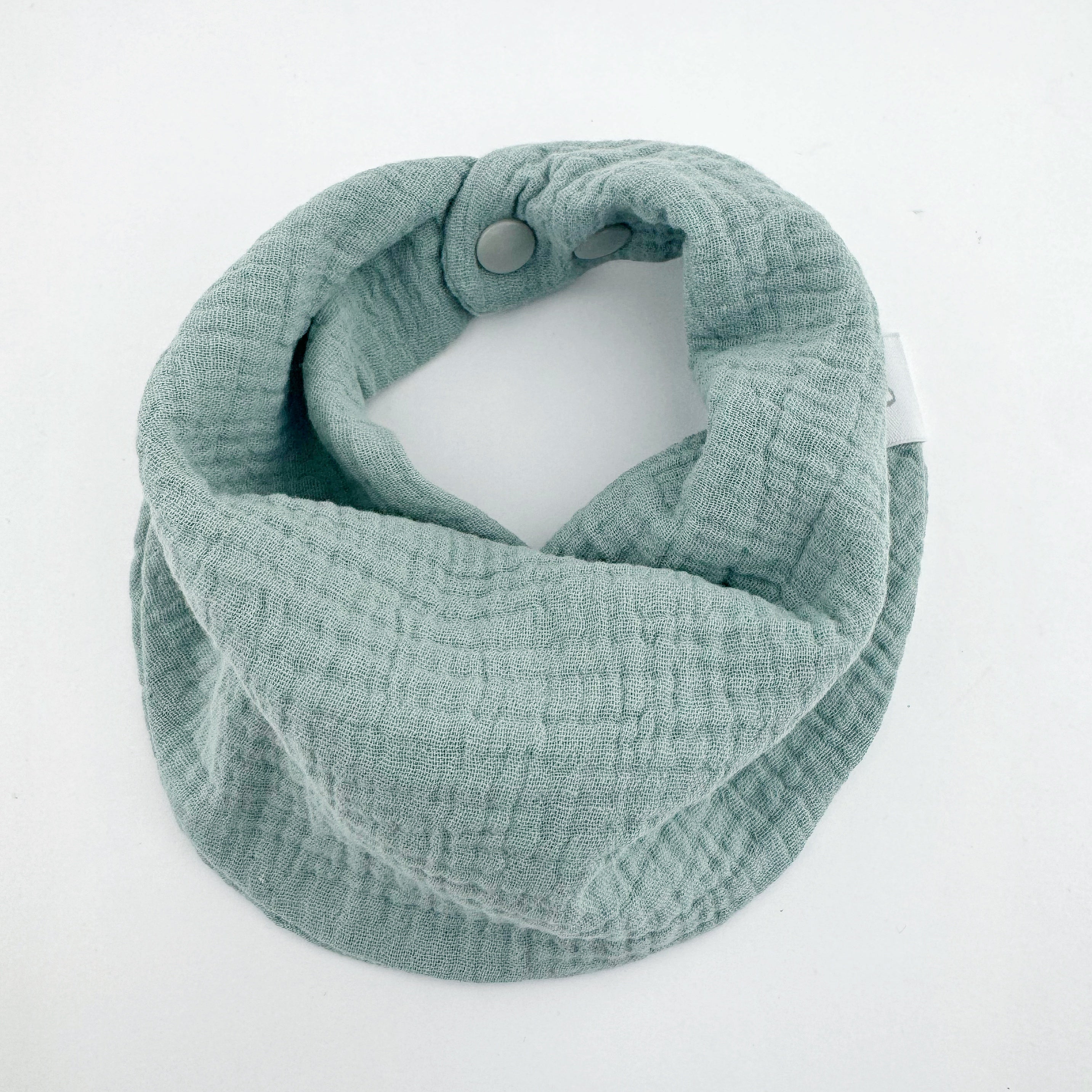 Drool Scarf - Sage Green - Organic Double Gauze