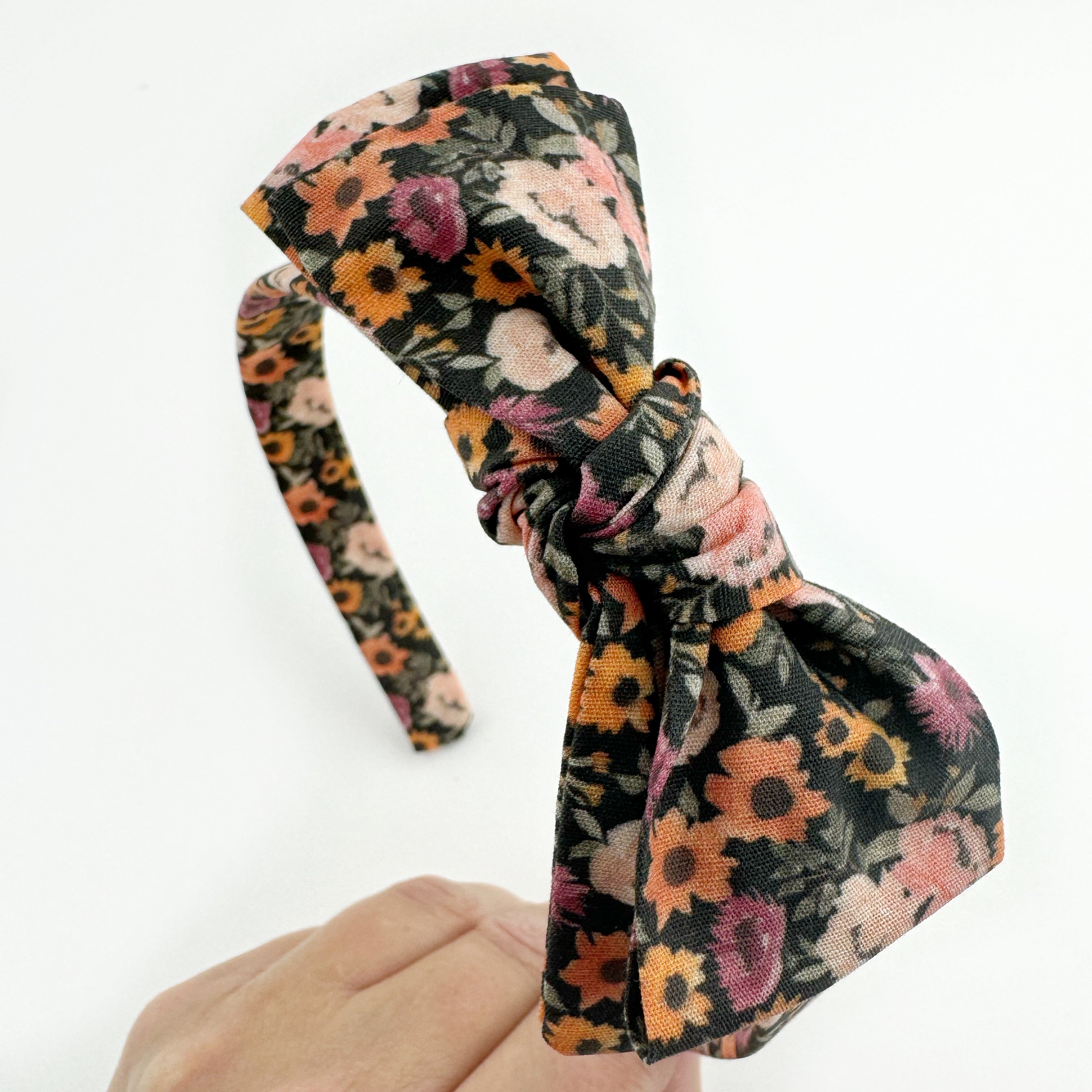Paris Bow Headband - Midnight Garden