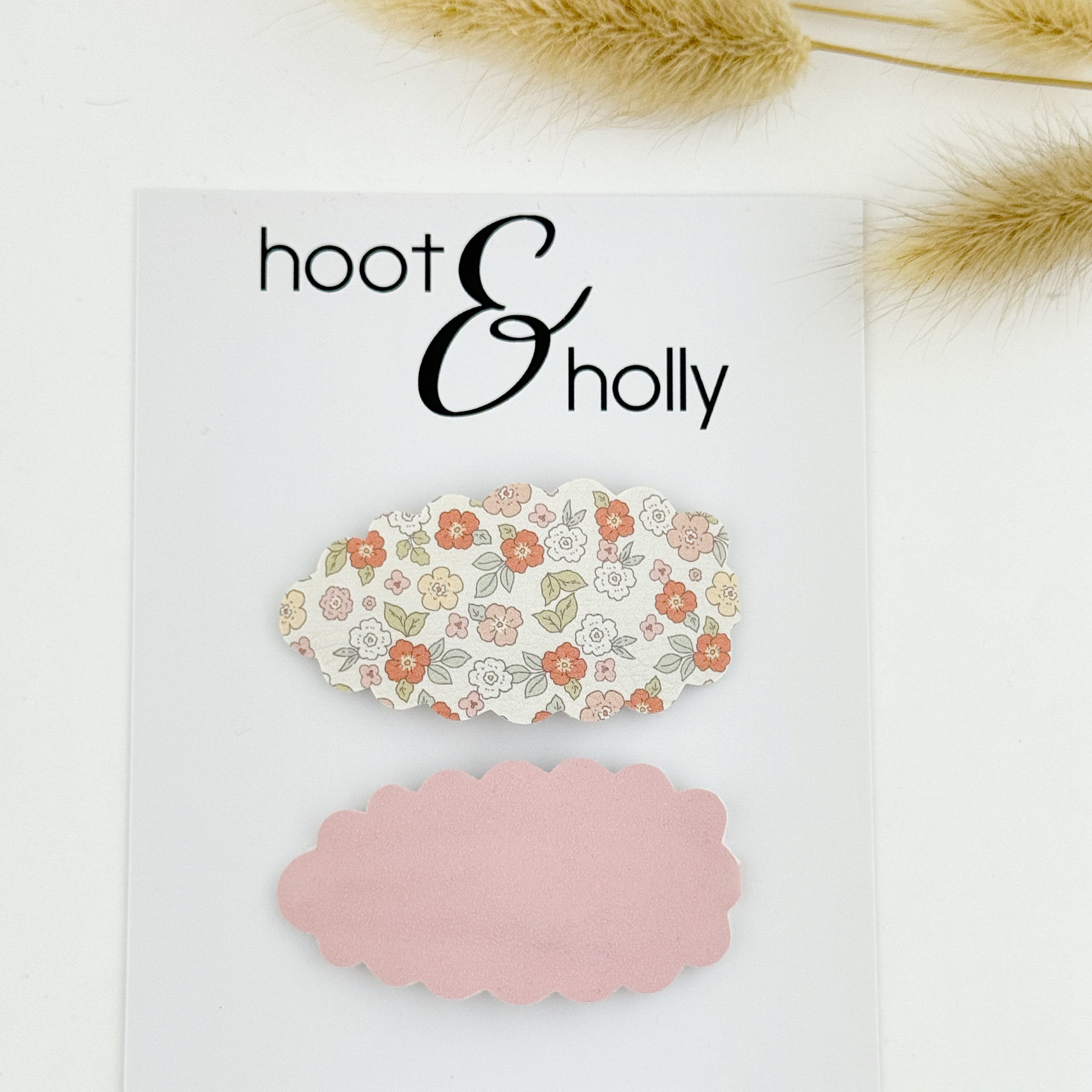 LARGE Snap Clips - Dainty Floral