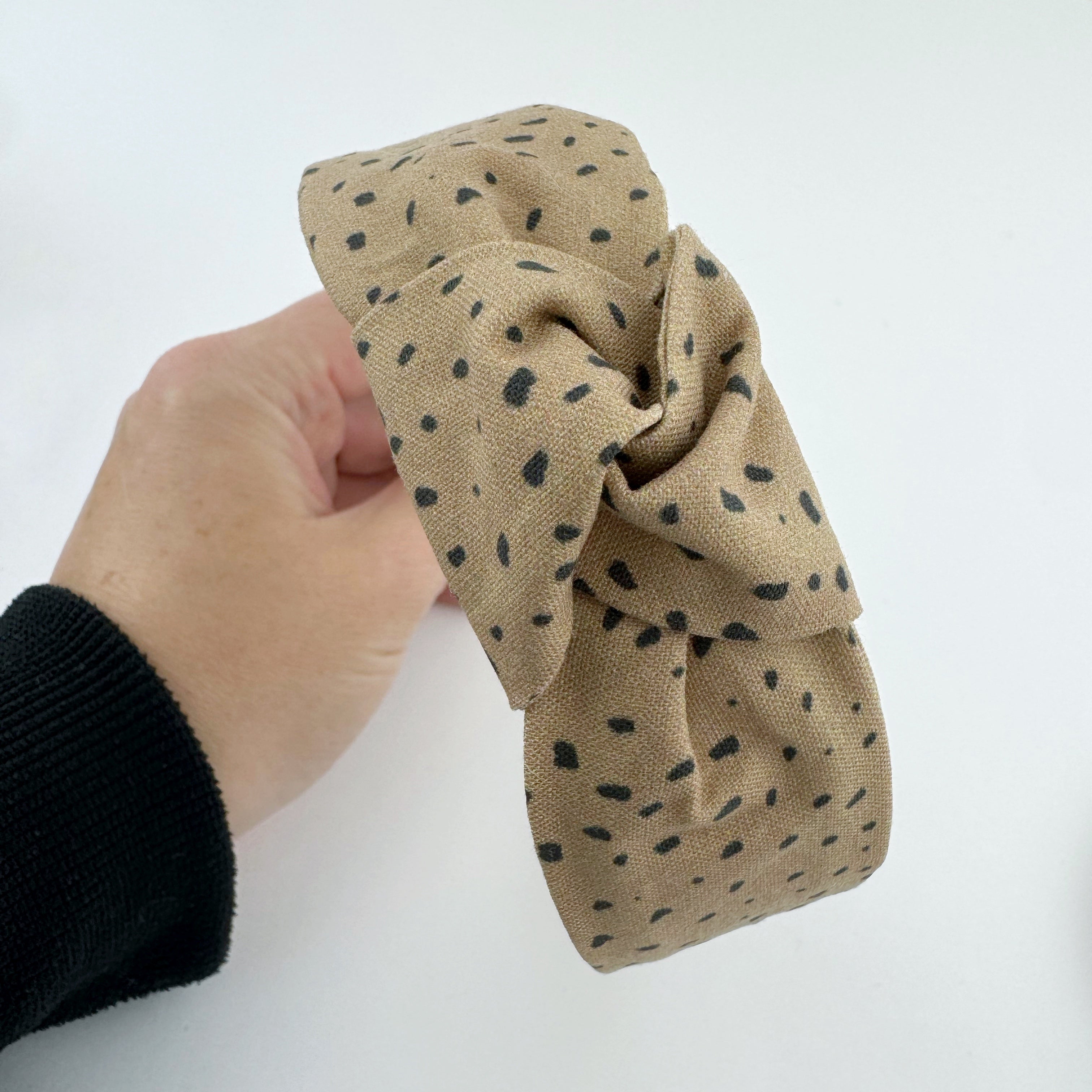Adult Knot Headband - Fawn Dot