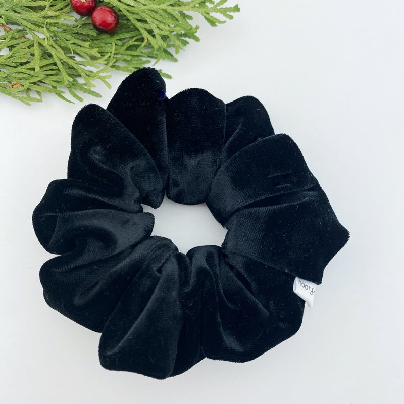 Scrunchies - Black Velvet - Regular and Mini